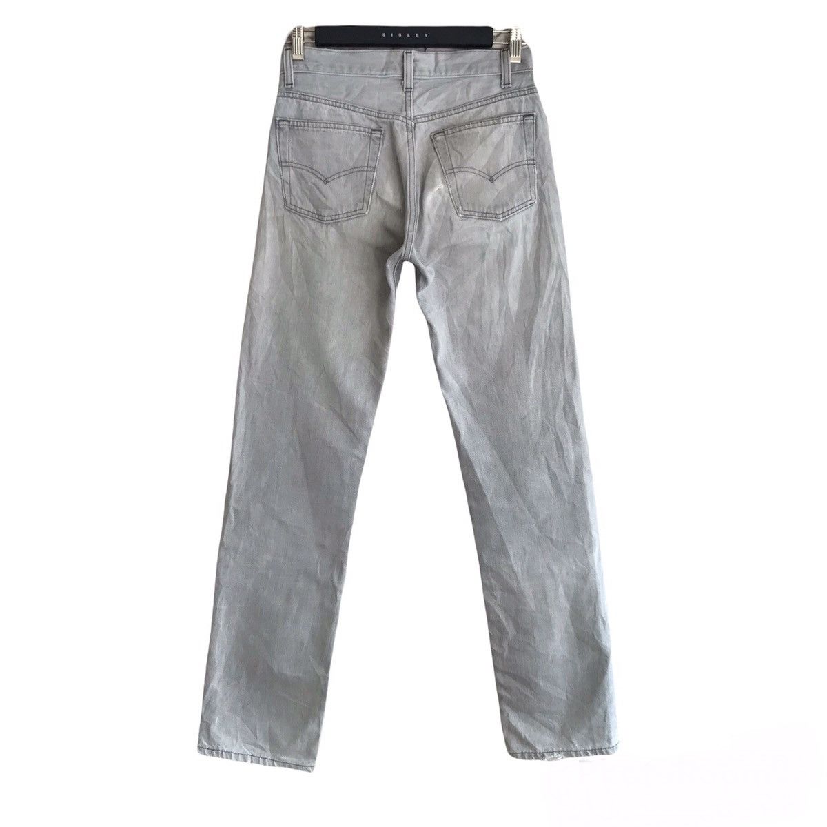 Levi's Vintage 80s Levis 501 Distressed Silver Faded Made in USA Size US 28 / EU 44 - 2 Thumbnail