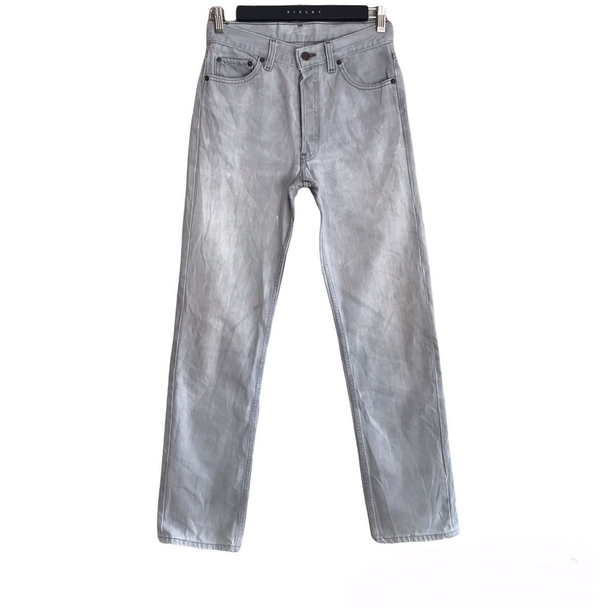 Levi's Vintage 80s Levis 501 Distressed Silver Faded Made in USA Size US 28 / EU 44 - 1 Thumbnail