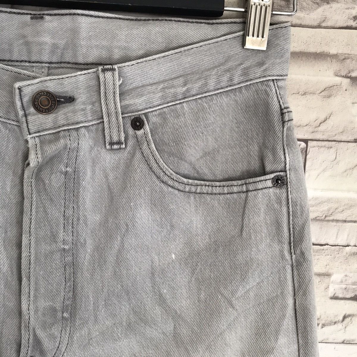 Levi's Vintage 80s Levis 501 Distressed Silver Faded Made in USA Size US 28 / EU 44 - 8 Thumbnail