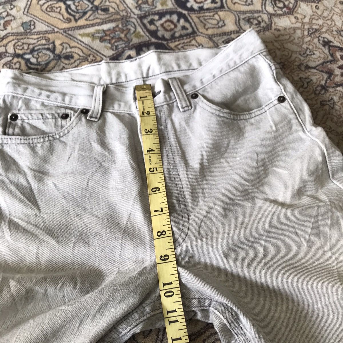 Levi's Vintage 80s Levis 501 Distressed Silver Faded Made in USA Size US 28 / EU 44 - 21 Thumbnail