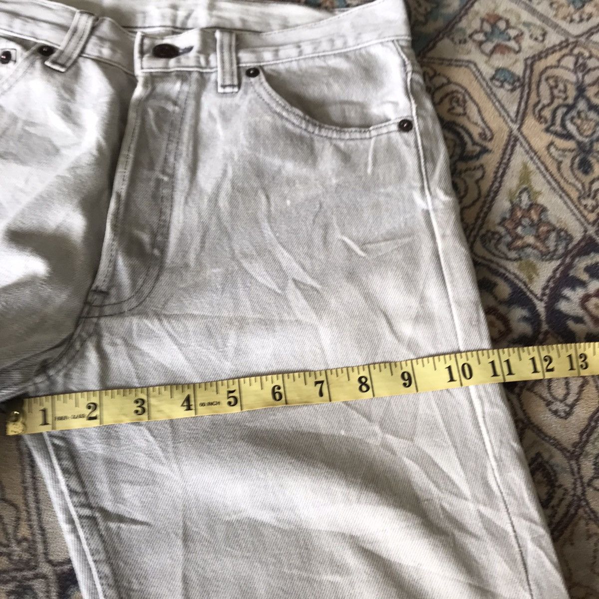 Levi's Vintage 80s Levis 501 Distressed Silver Faded Made in USA Size US 28 / EU 44 - 22 Thumbnail