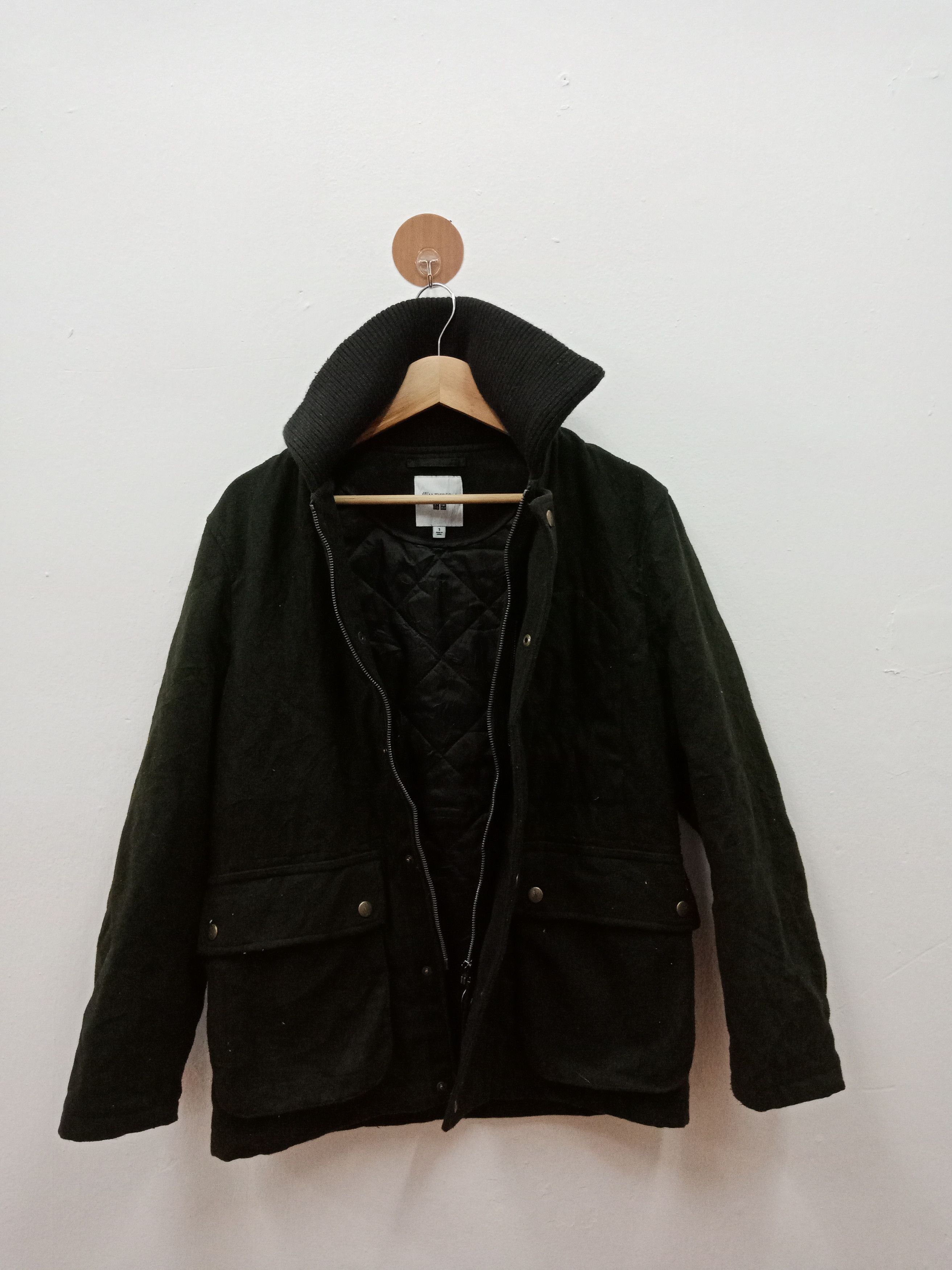Japanese Brand J.W.Anderson Uniqlo Dark Green Wool Size US M / EU 48-50 / 2 - 3 Thumbnail
