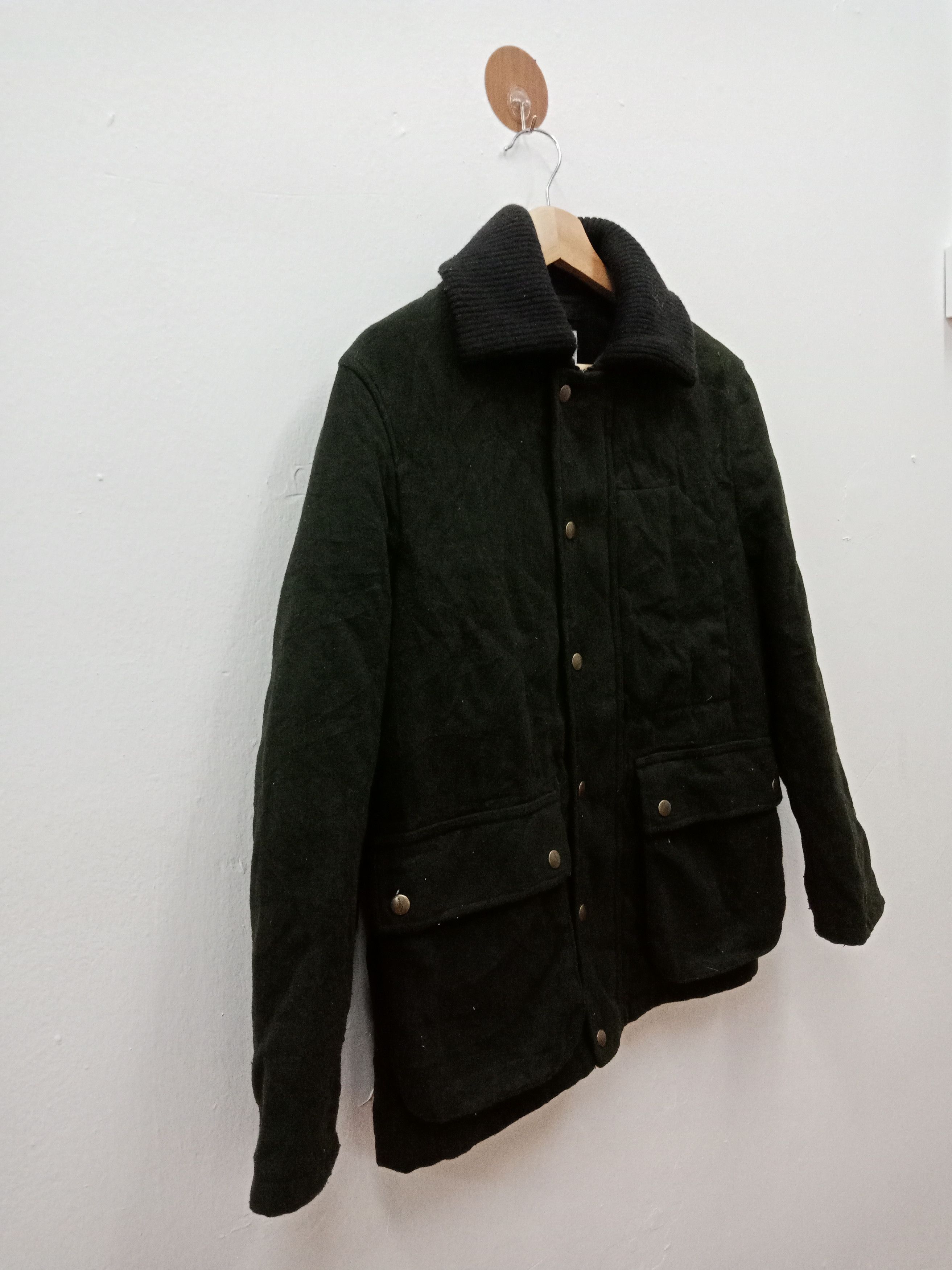 Japanese Brand J.W.Anderson Uniqlo Dark Green Wool Size US M / EU 48-50 / 2 - 5 Thumbnail