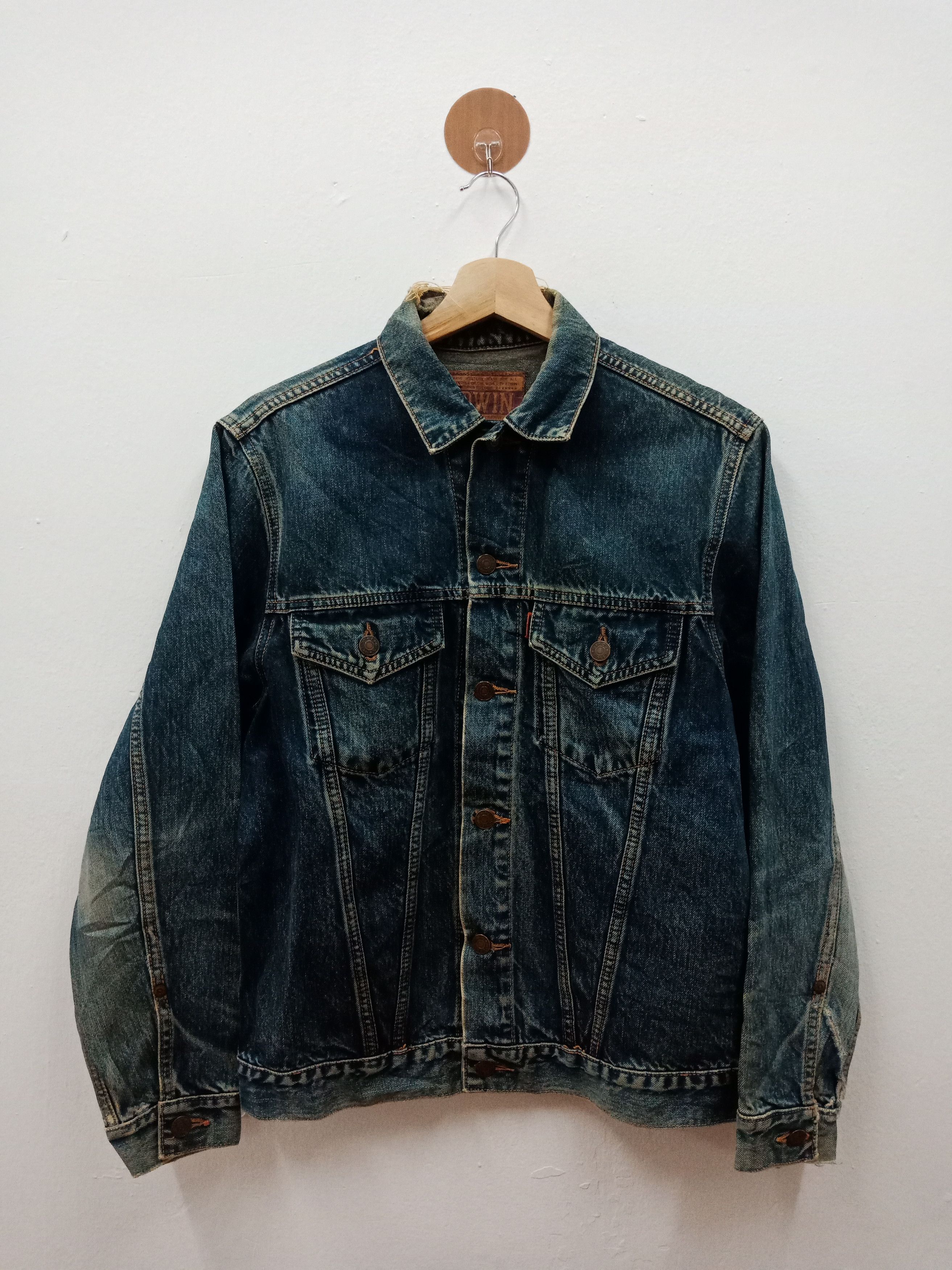 Edwin Edwin Rusty Washed Blue Distressed Trucker Size US M / EU 48-50 / 2 - 1 Thumbnail