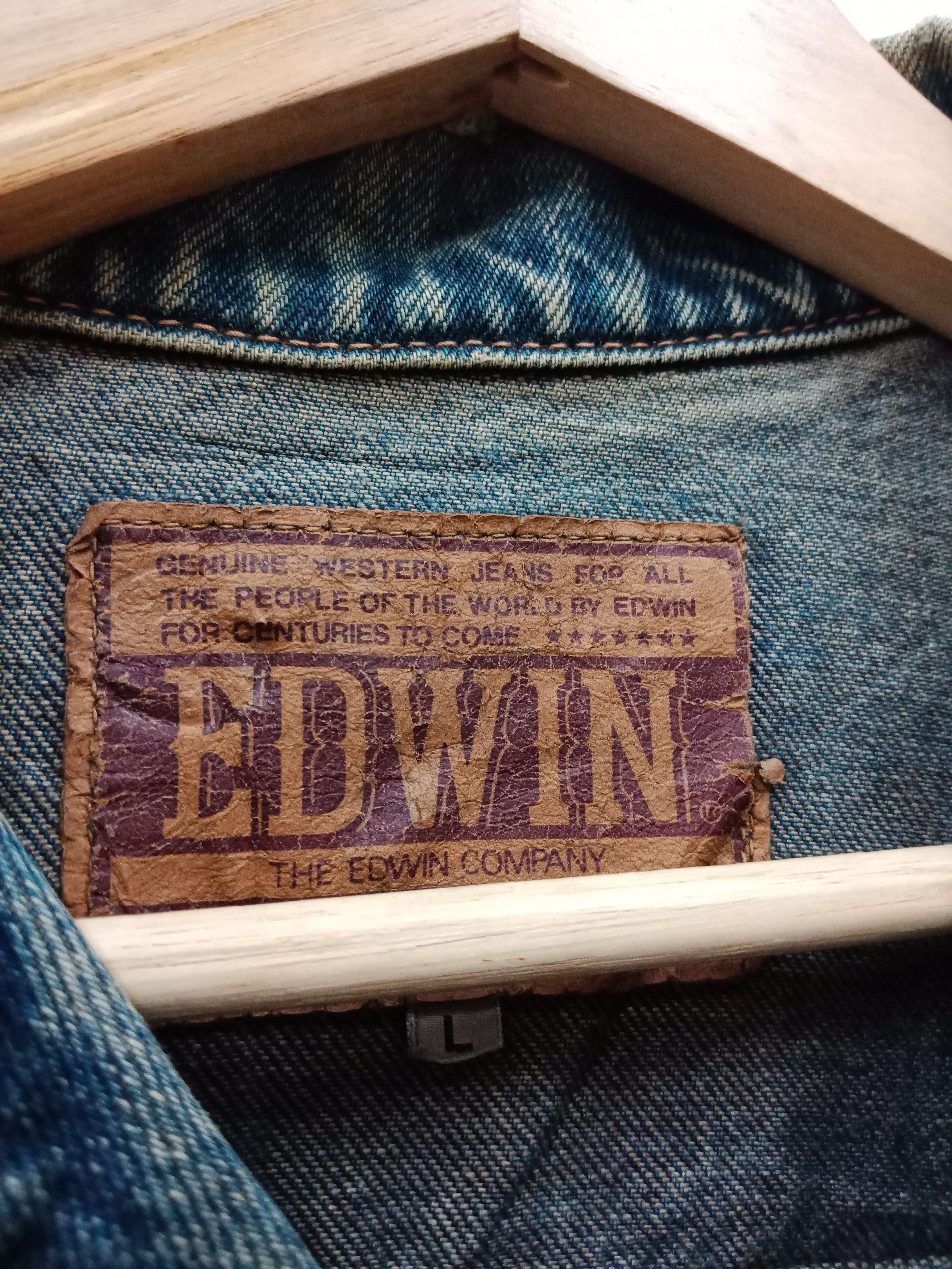 Edwin Edwin Rusty Washed Blue Distressed Trucker Size US M / EU 48-50 / 2 - 10 Thumbnail