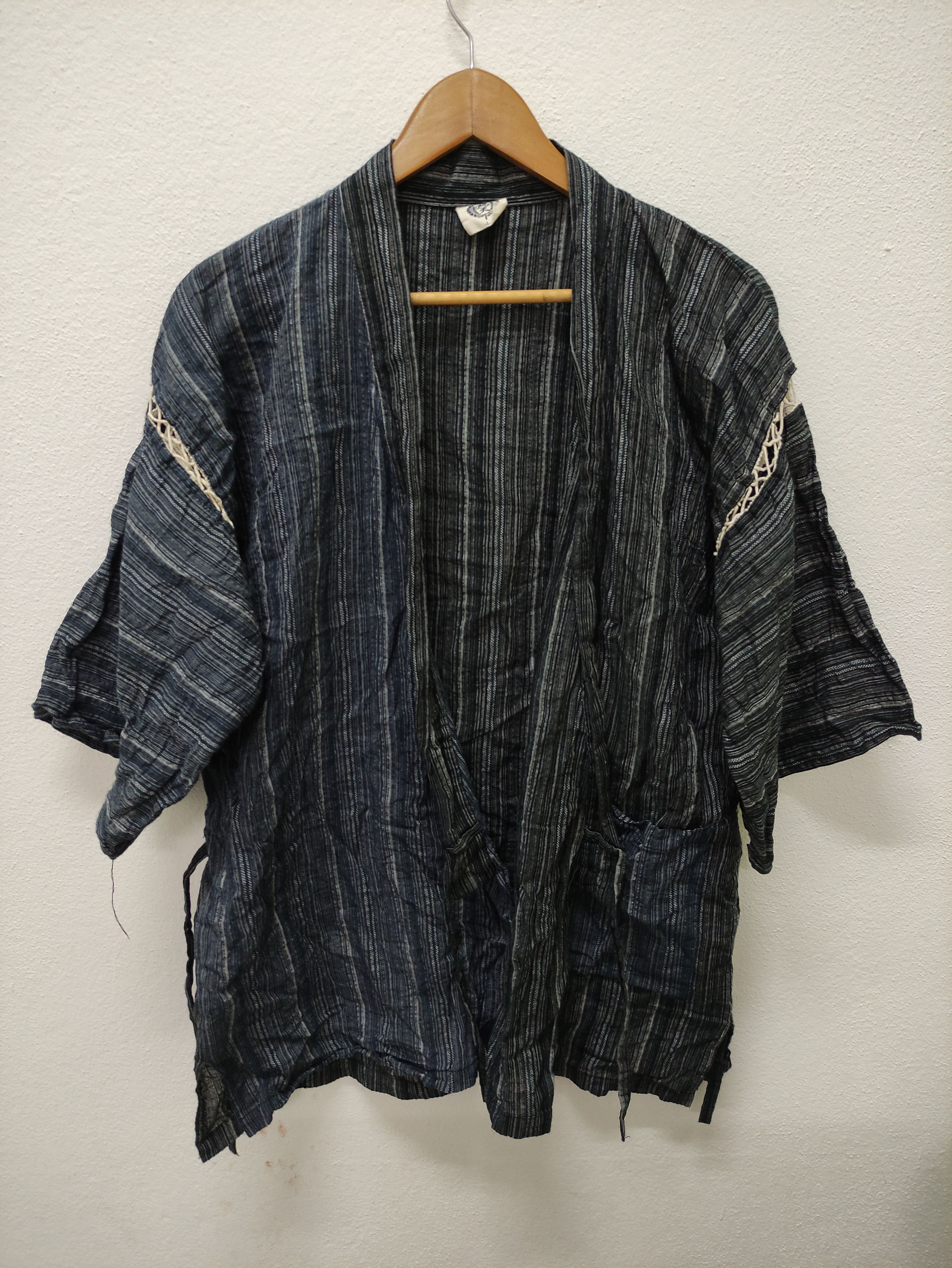 Cardigan Striped Japanese Noragi Jacket | Grailed