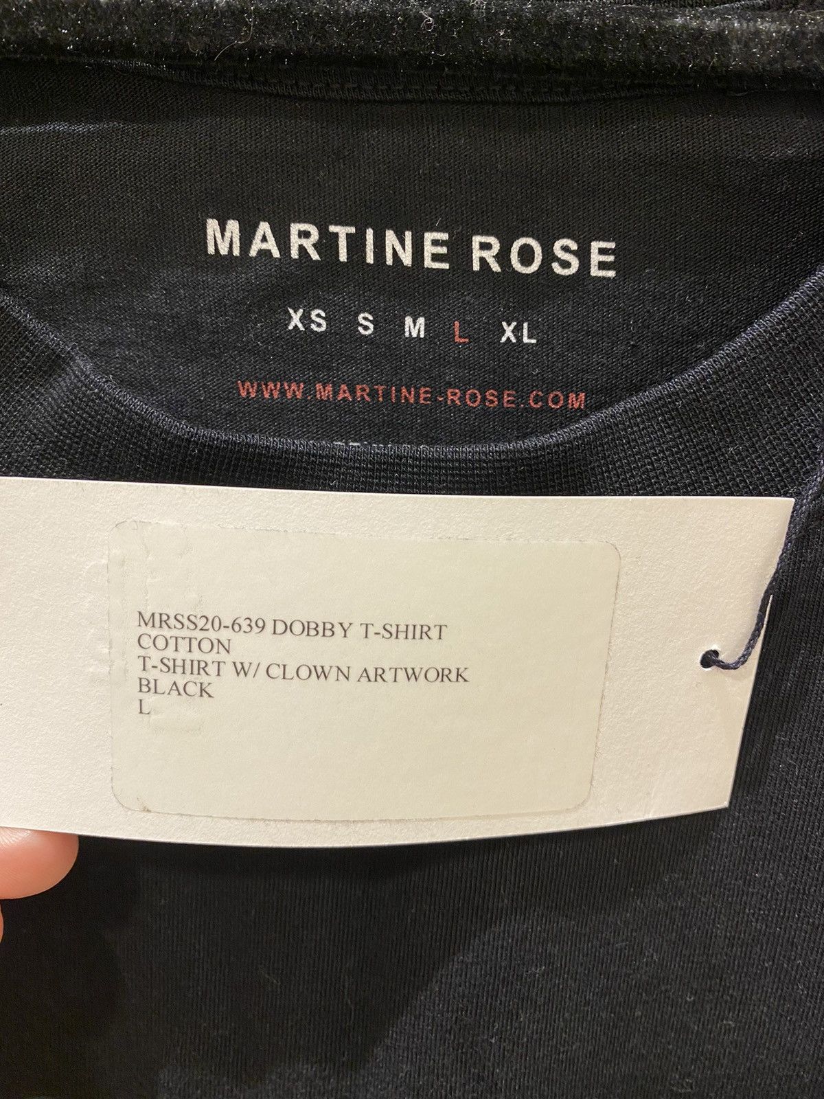 Martine Rose Martine Rose Clown Black tee Size US L / EU 52-54 / 3 - 4 Thumbnail