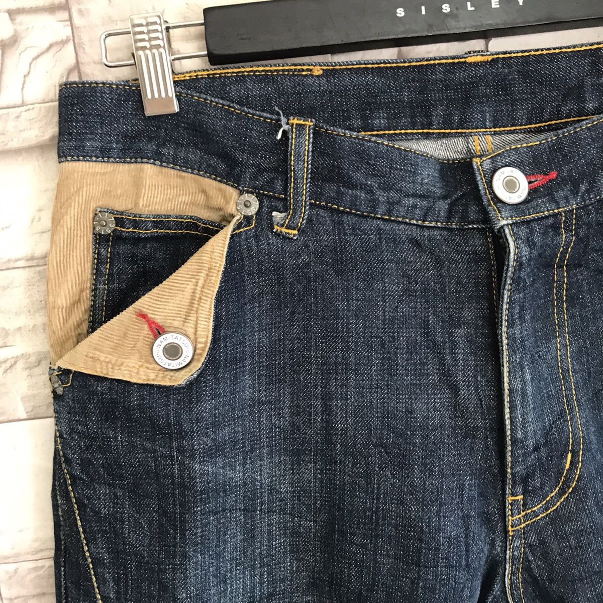 Japanese Brand Japanese Brand NAMITATSU Denim Hybrid Double Waist Size US 33 - 7 Thumbnail