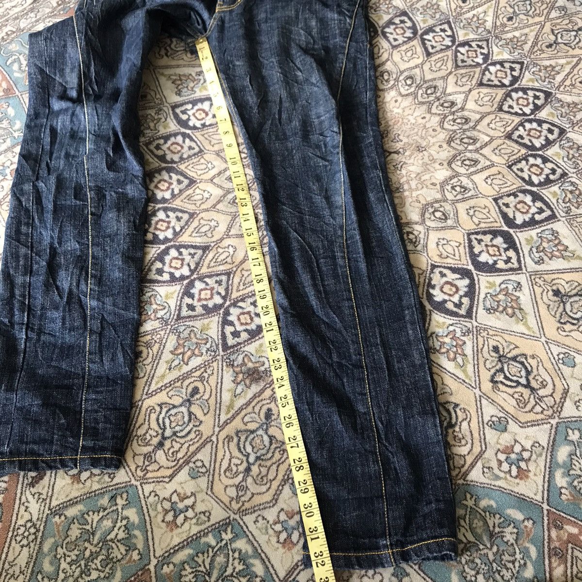 Japanese Brand Japanese Brand NAMITATSU Denim Hybrid Double Waist Size US 33 - 19 Thumbnail