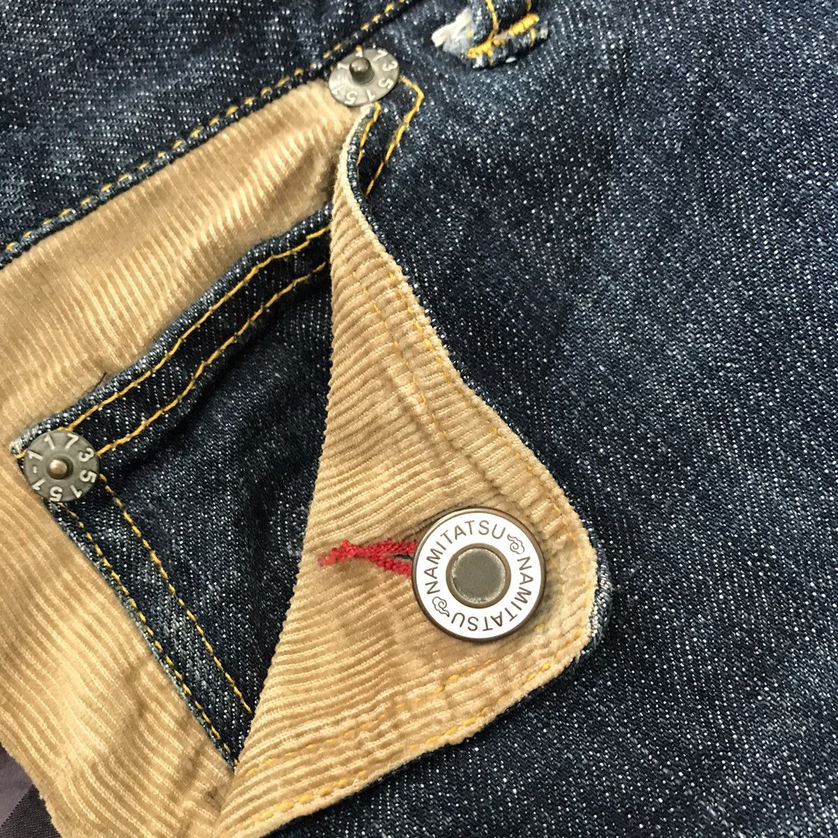 Japanese Brand Japanese Brand NAMITATSU Denim Hybrid Double Waist Size US 33 - 14 Thumbnail