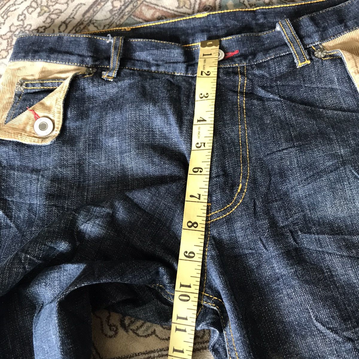 Japanese Brand Japanese Brand NAMITATSU Denim Hybrid Double Waist Size US 33 - 20 Thumbnail