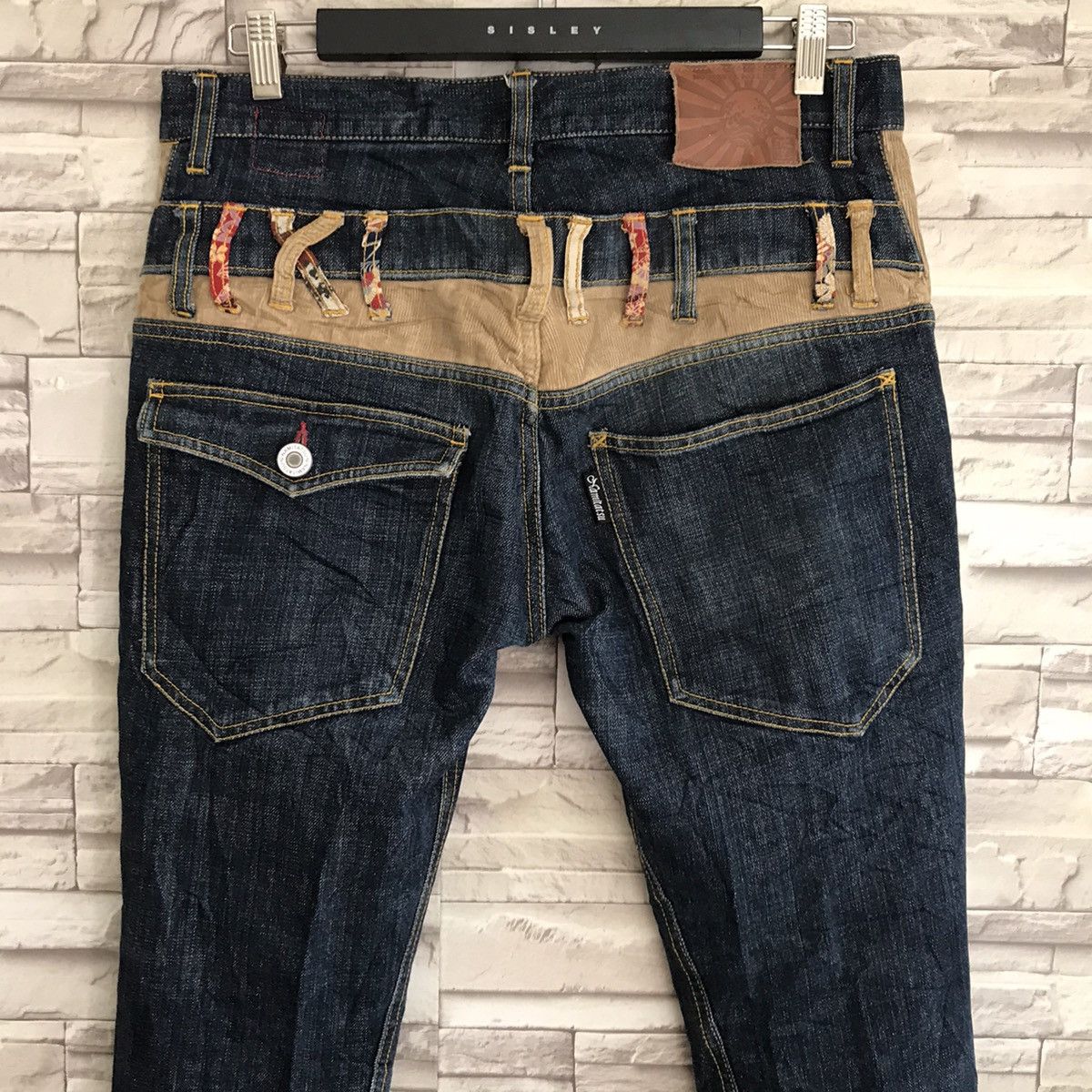 Japanese Brand Japanese Brand NAMITATSU Denim Hybrid Double Waist Size US 33 - 11 Thumbnail