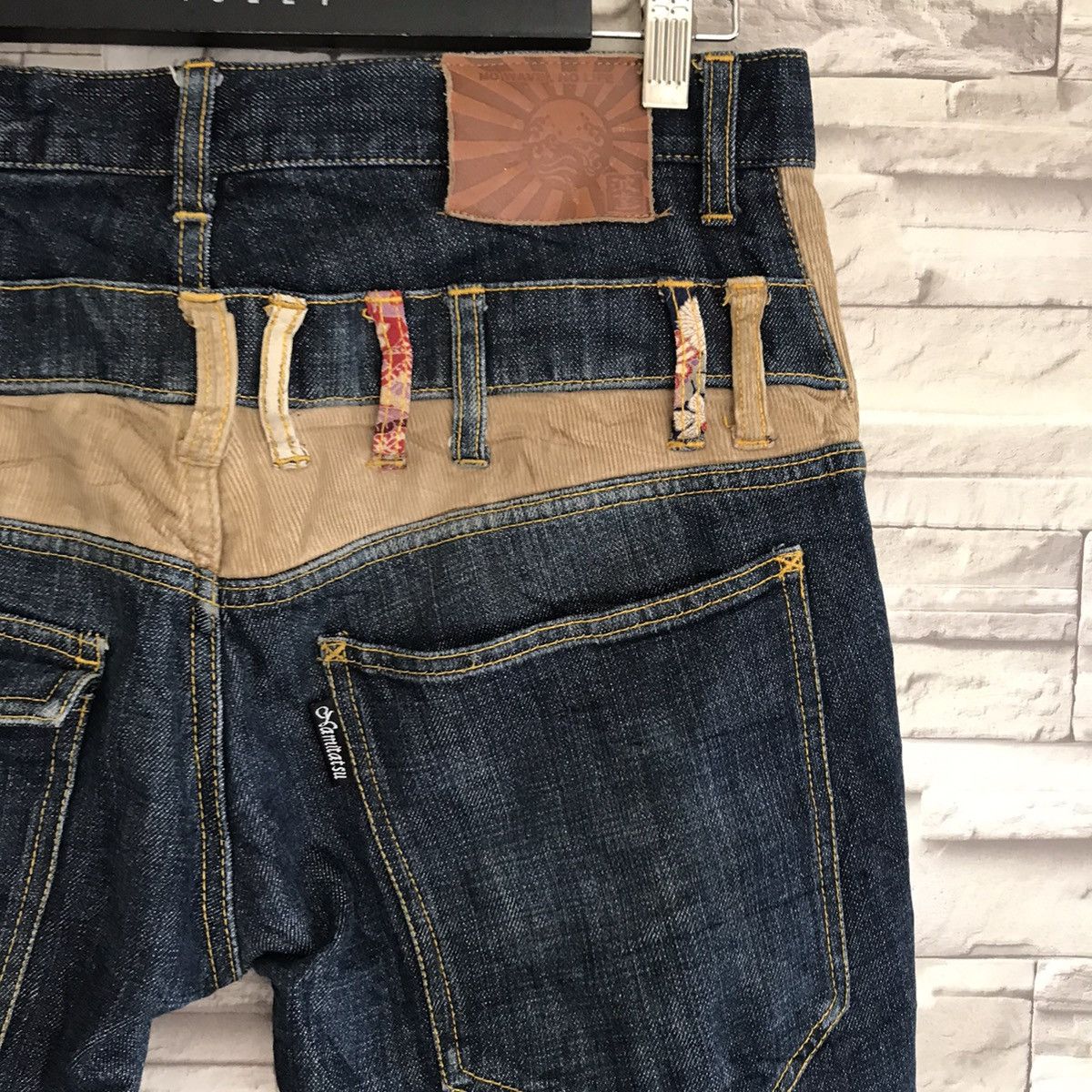 Japanese Brand Japanese Brand NAMITATSU Denim Hybrid Double Waist Size US 33 - 12 Thumbnail