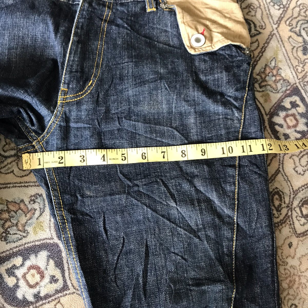 Japanese Brand Japanese Brand NAMITATSU Denim Hybrid Double Waist Size US 33 - 21 Thumbnail