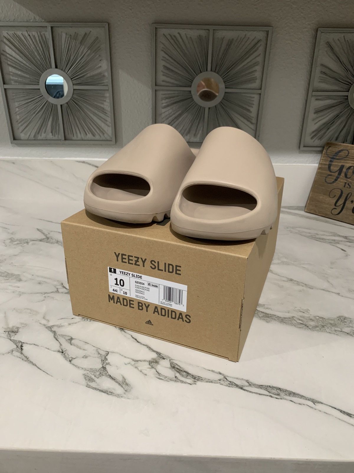 Adidas × Kanye West Adidas Yeezy Slides Pure Size 10 | Grailed display picture 1
