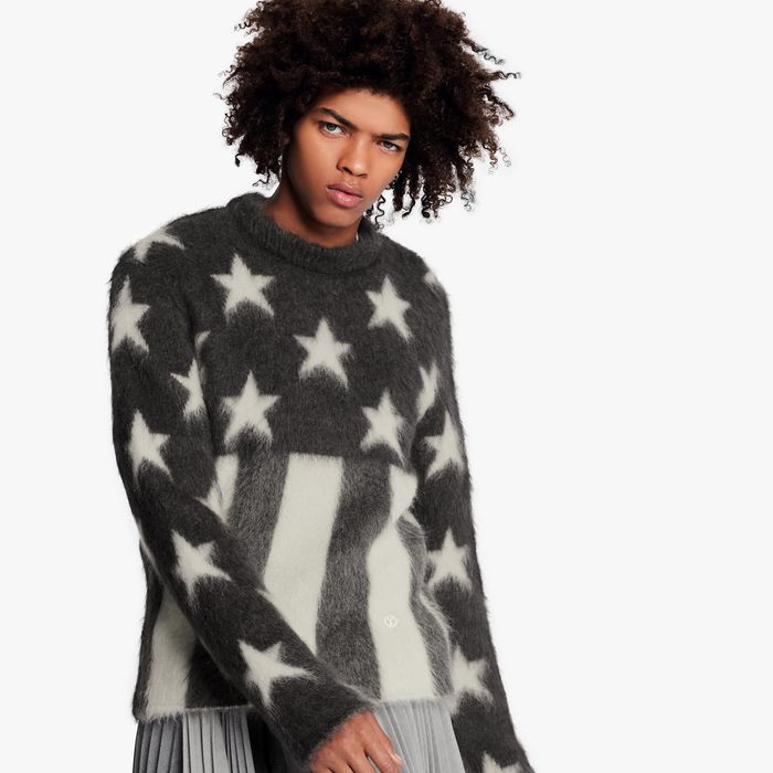 Louis Vuitton USA Flag Mohair Jacquard Crewneck Sweater Size: S