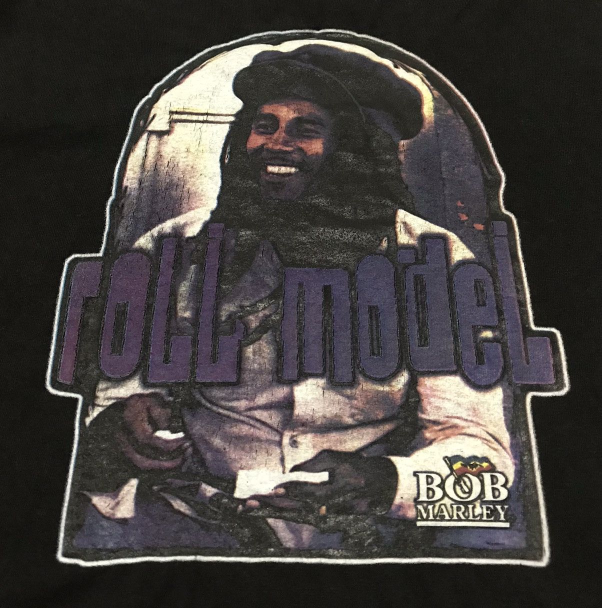 Band Tees × Bob Marley × Vintage Vintage Bob Marley “Roll Model” Tshirt Size US L / EU 52-54 / 3 - 2 Thumbnail