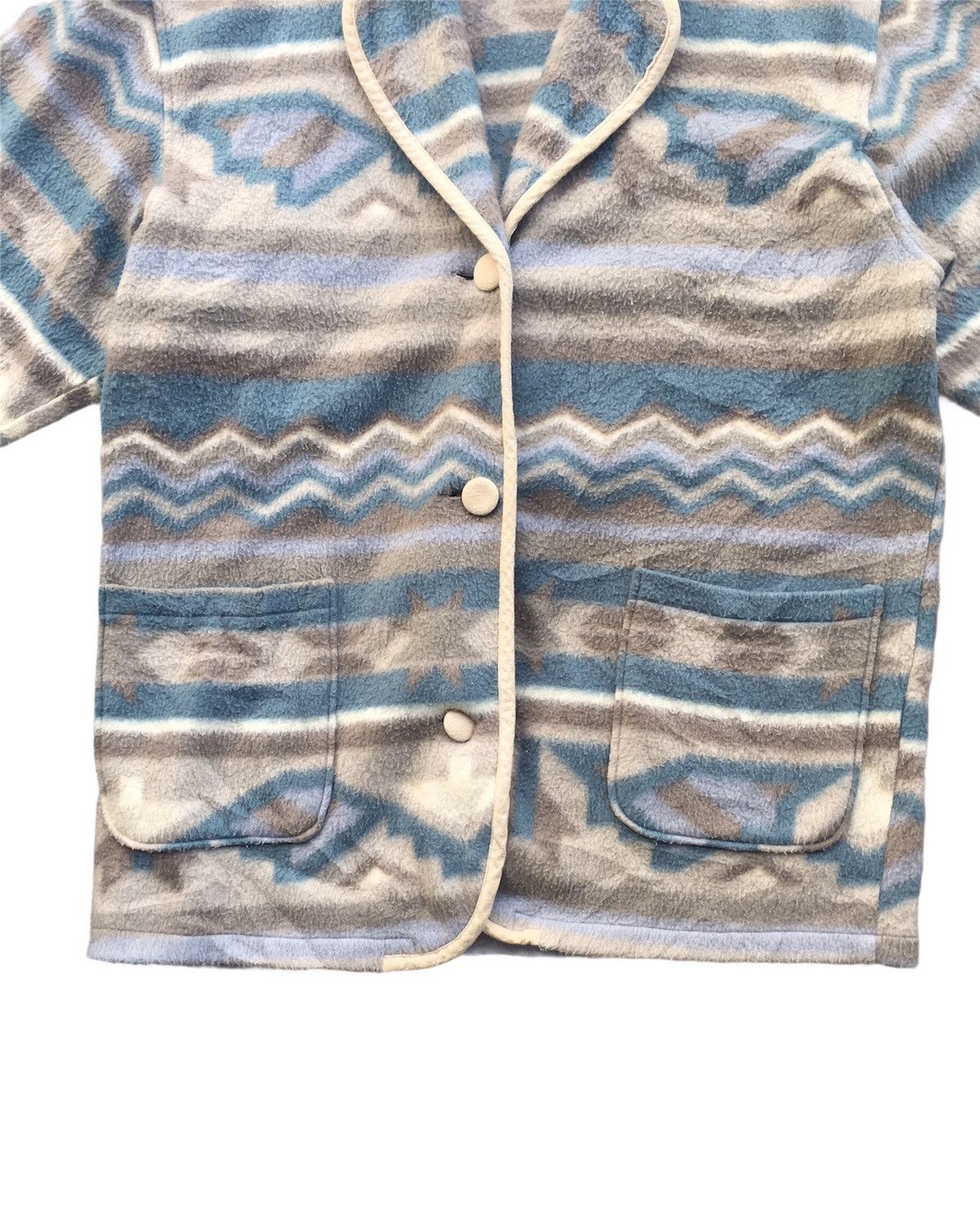 Japanese Brand 🔴Aqua Harmony Fleece Jacket/Sweater MultiColour/Cardigans Size US L / EU 52-54 / 3 - 3 Thumbnail