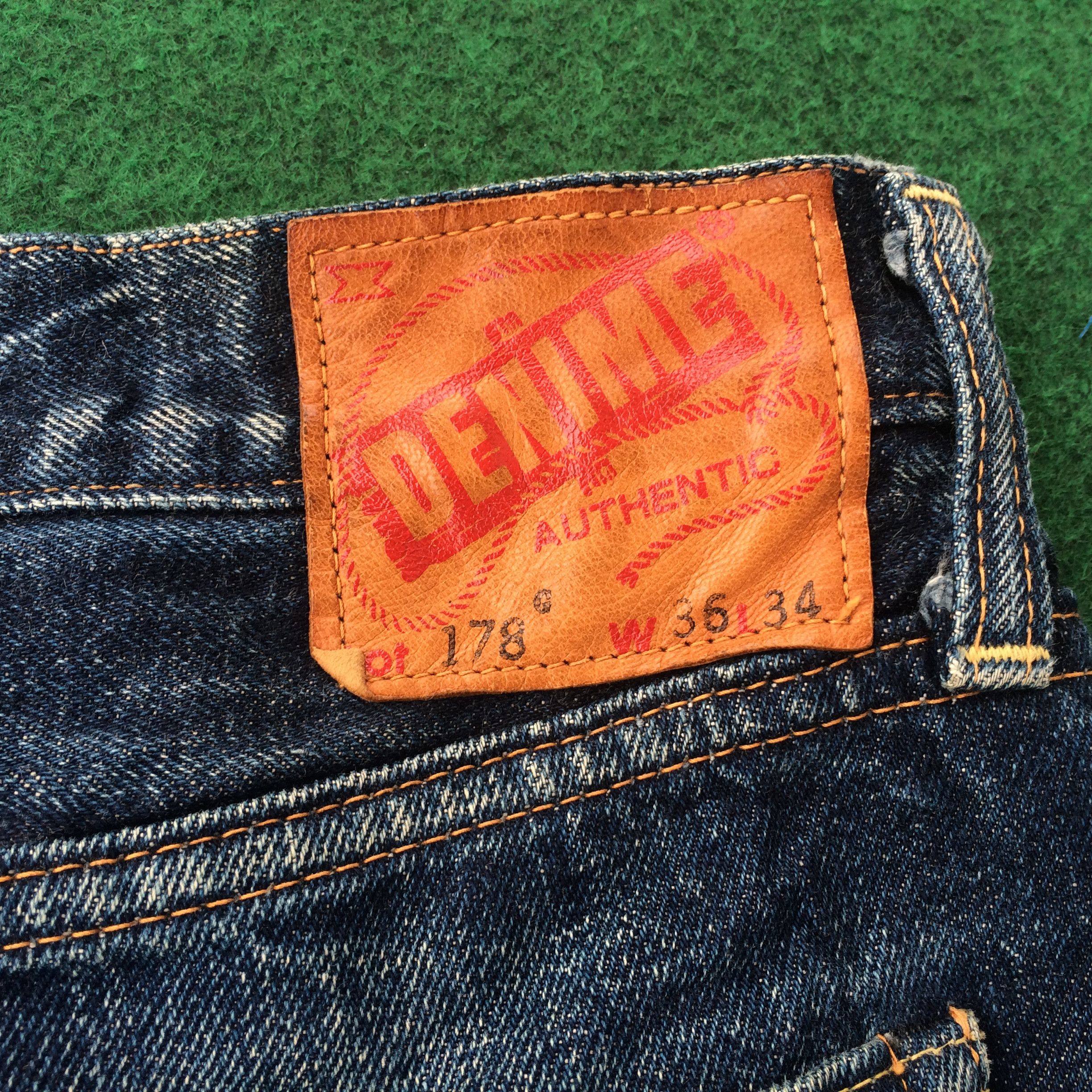 Japanese Brand Vtg Denime Ripped Distressed Redline Selvedge Jeans Size US 33 - 8 Thumbnail