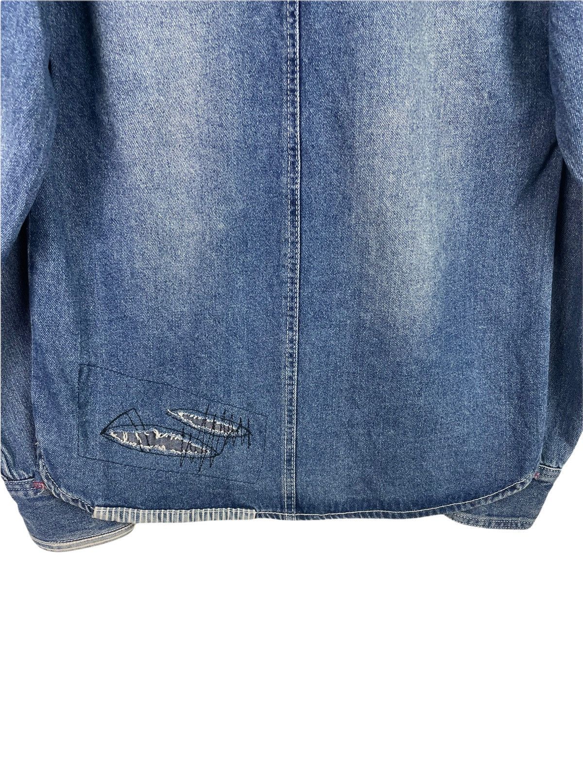 Japanese Brand Rebuild Bond Peace Patchwork Denim Jacket Size US M / EU 48-50 / 2 - 7 Thumbnail