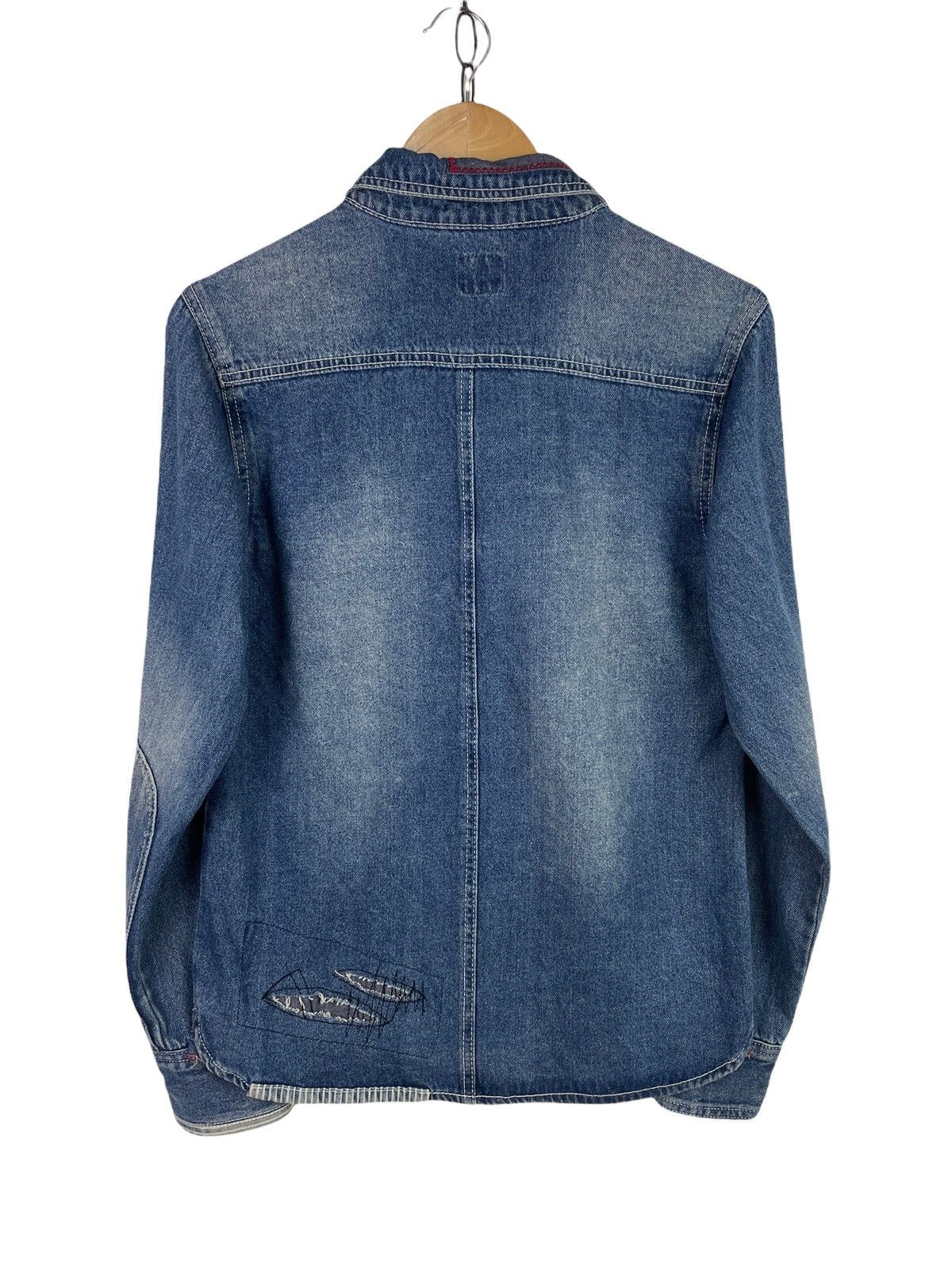 Japanese Brand Rebuild Bond Peace Patchwork Denim Jacket Size US M / EU 48-50 / 2 - 5 Thumbnail