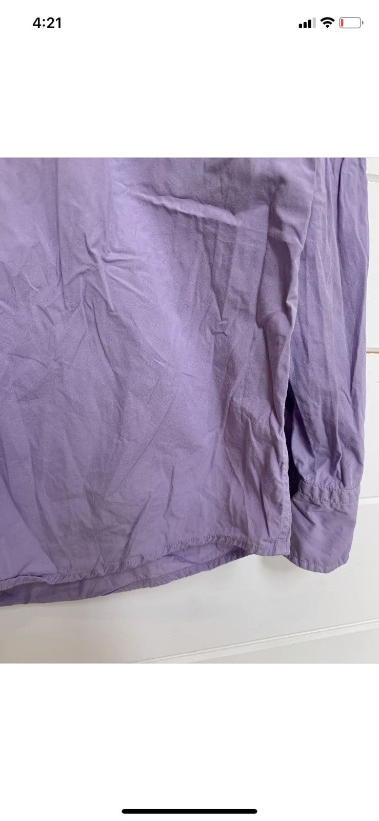 Gant GANT Shirt Purple Cotton Slim Fit Spectrum Poplin Size L Size US L / EU 52-54 / 3 - 3 Preview
