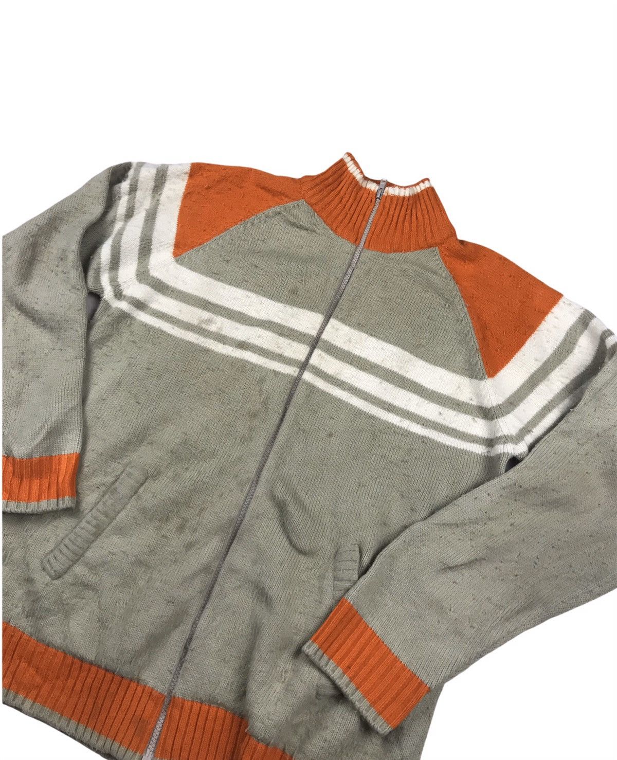 Japanese Brand × Vintage Vintage Generate Zip Up Crewneck Knitwear Size US L / EU 52-54 / 3 - 4 Thumbnail