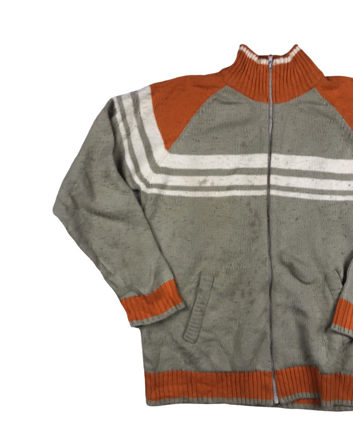 Japanese Brand × Vintage Vintage Generate Zip Up Crewneck Knitwear Size US L / EU 52-54 / 3 - 3 Thumbnail