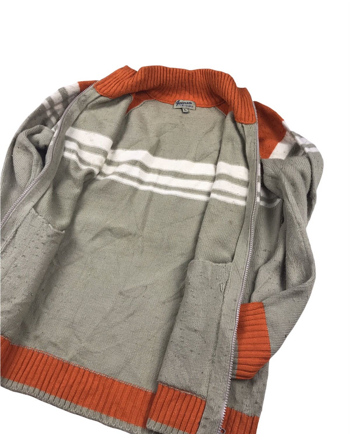 Japanese Brand × Vintage Vintage Generate Zip Up Crewneck Knitwear Size US L / EU 52-54 / 3 - 8 Thumbnail