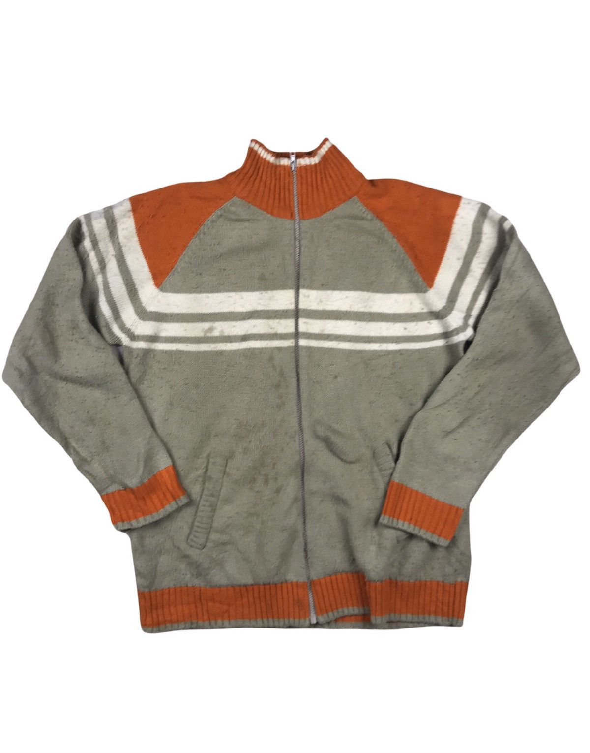 Japanese Brand × Vintage Vintage Generate Zip Up Crewneck Knitwear Size US L / EU 52-54 / 3 - 1 Thumbnail