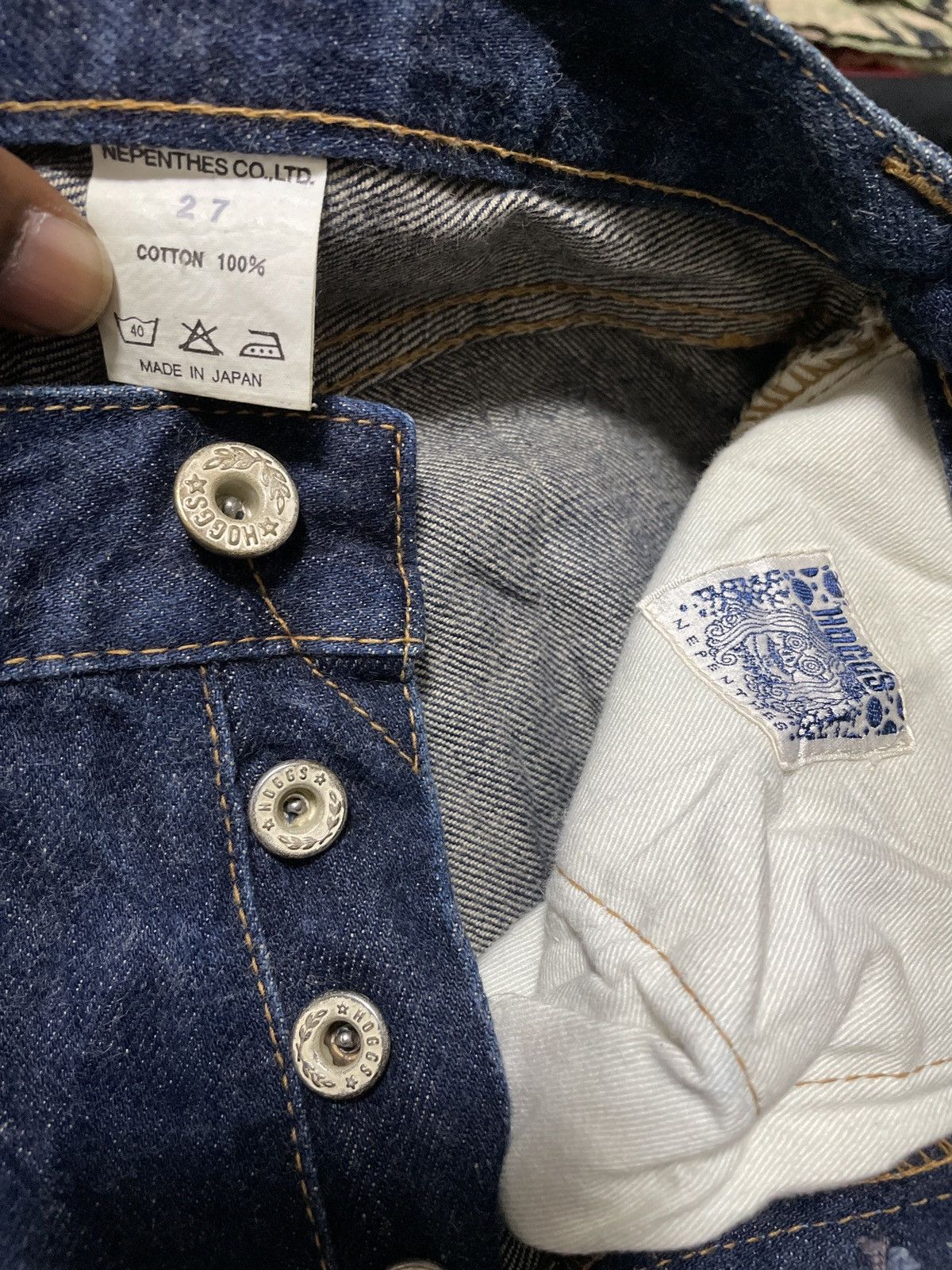 Japanese Brand × Nepenthes × Vintage Hoggs Nepenthes Selvaged Jeans Size US 27 - 6 Thumbnail