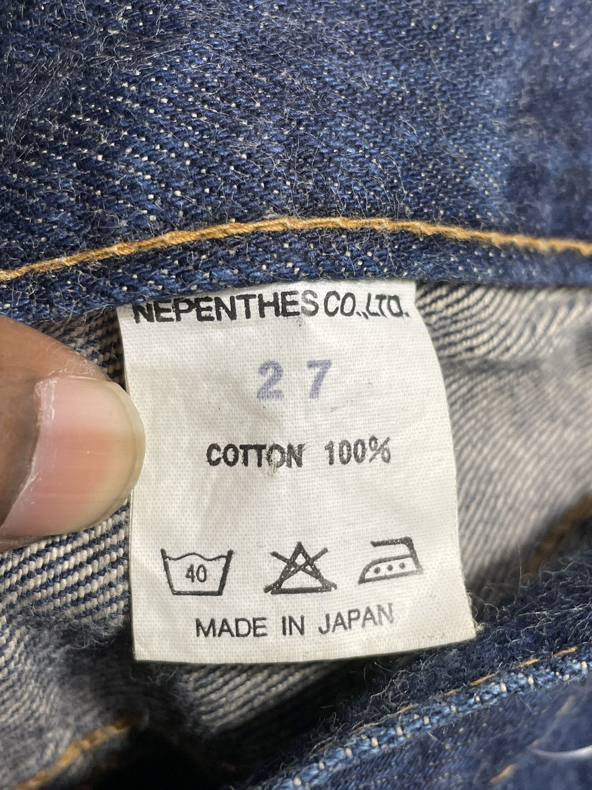 Japanese Brand × Nepenthes × Vintage Hoggs Nepenthes Selvaged Jeans Size US 27 - 4 Thumbnail