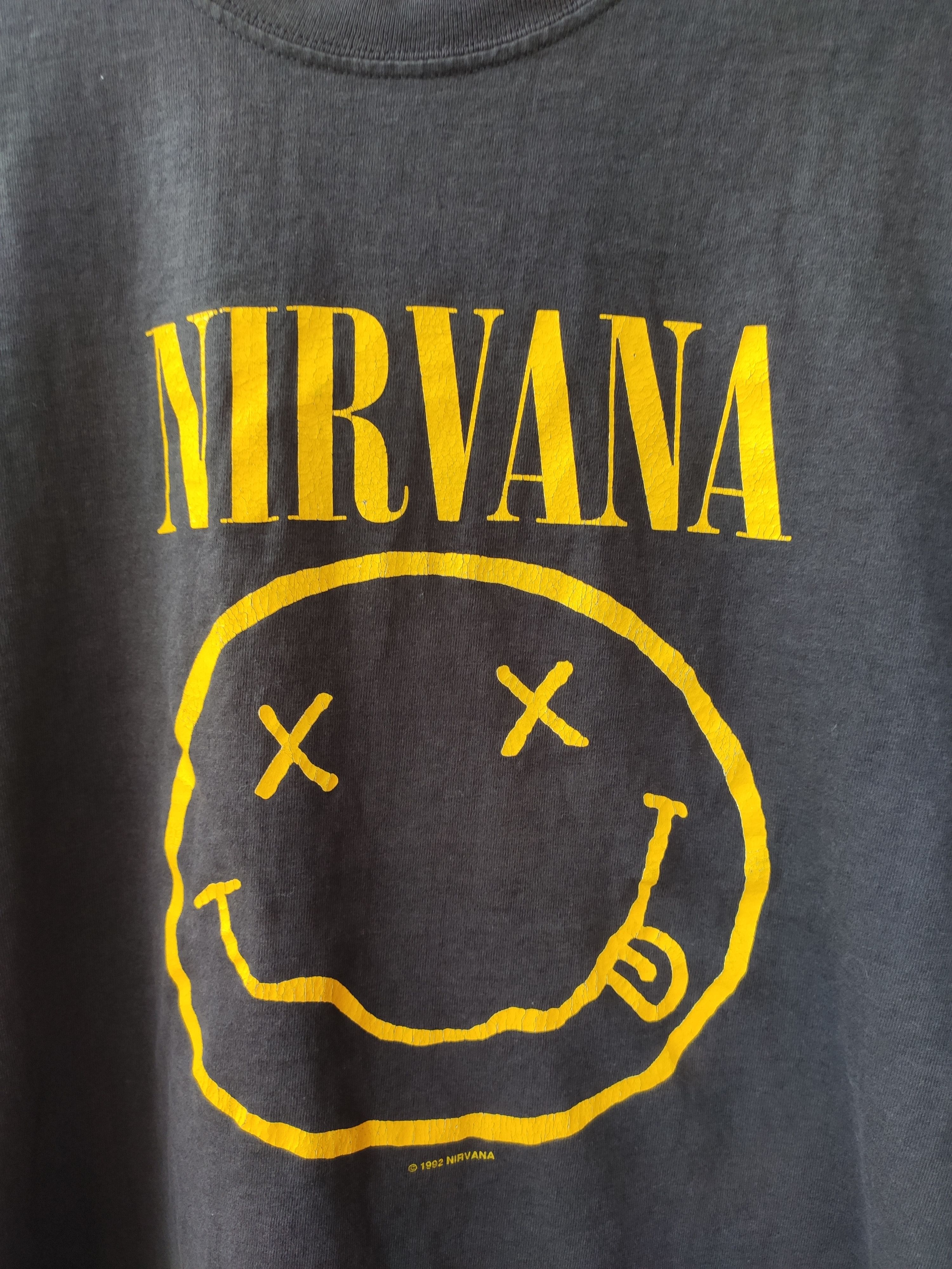 Nirvana True Vintage 90s Nirvana t shirt smile band tee Size US L / EU 52-54 / 3 - 2 Thumbnail