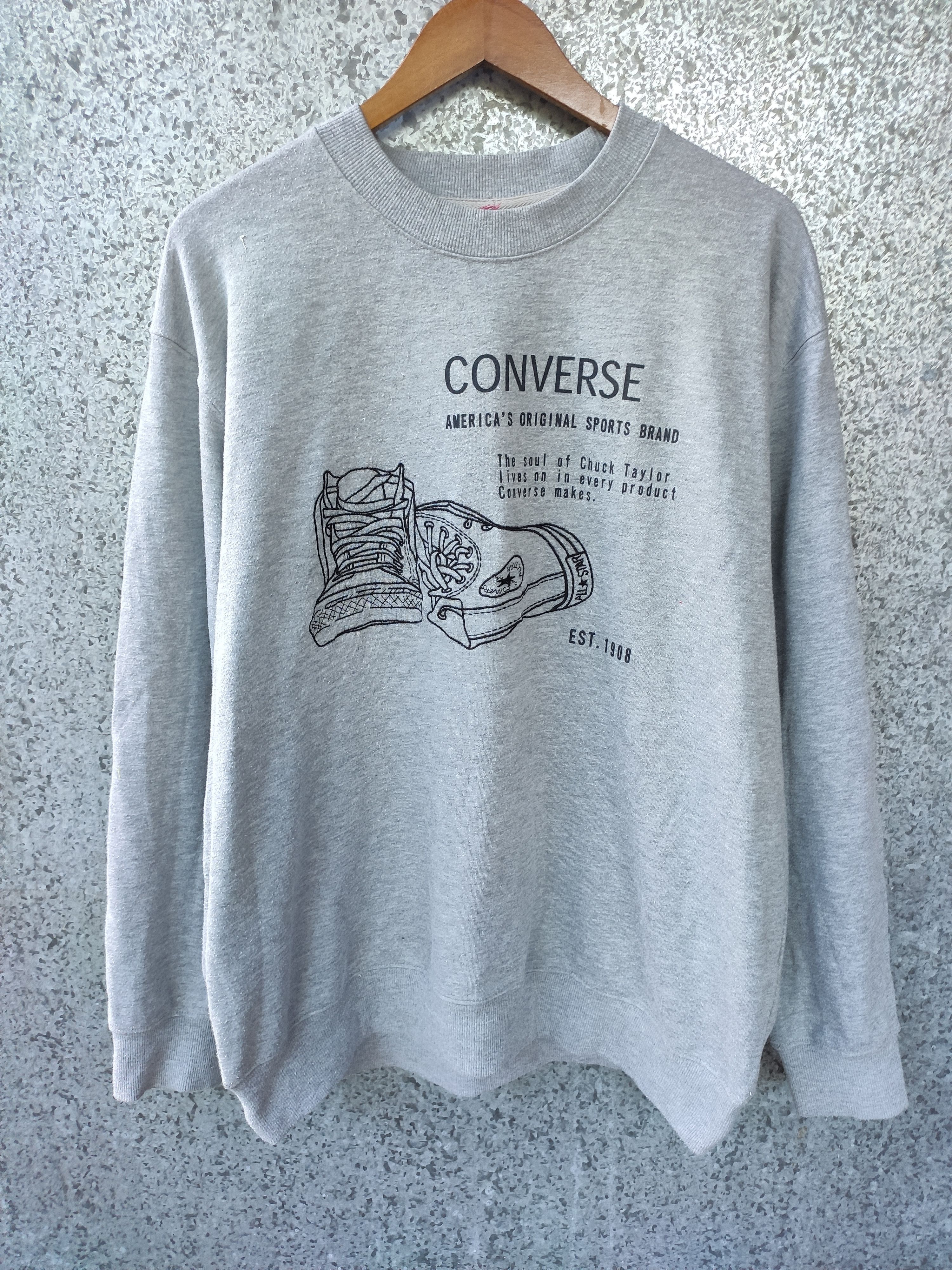Converse × Vintage Vintage Converse Sweatshirt Size US XL / EU 56 / 4 - 1 Thumbnail