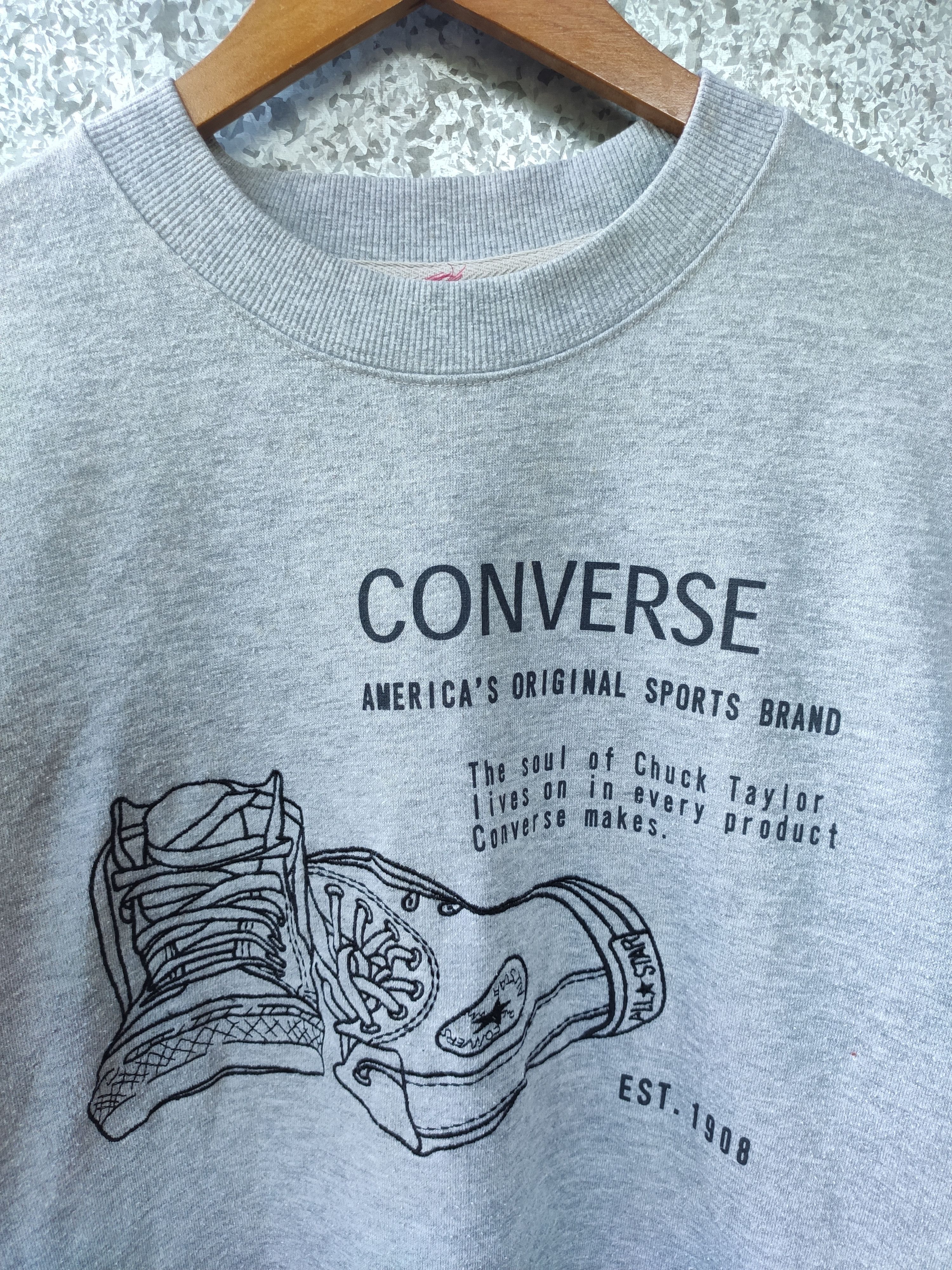Converse × Vintage Vintage Converse Sweatshirt Size US XL / EU 56 / 4 - 2 Thumbnail