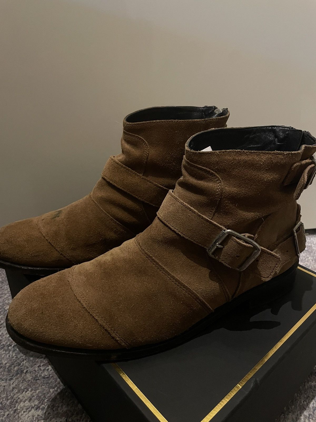 H&M Brown Suede Ankle Boots | Grailed