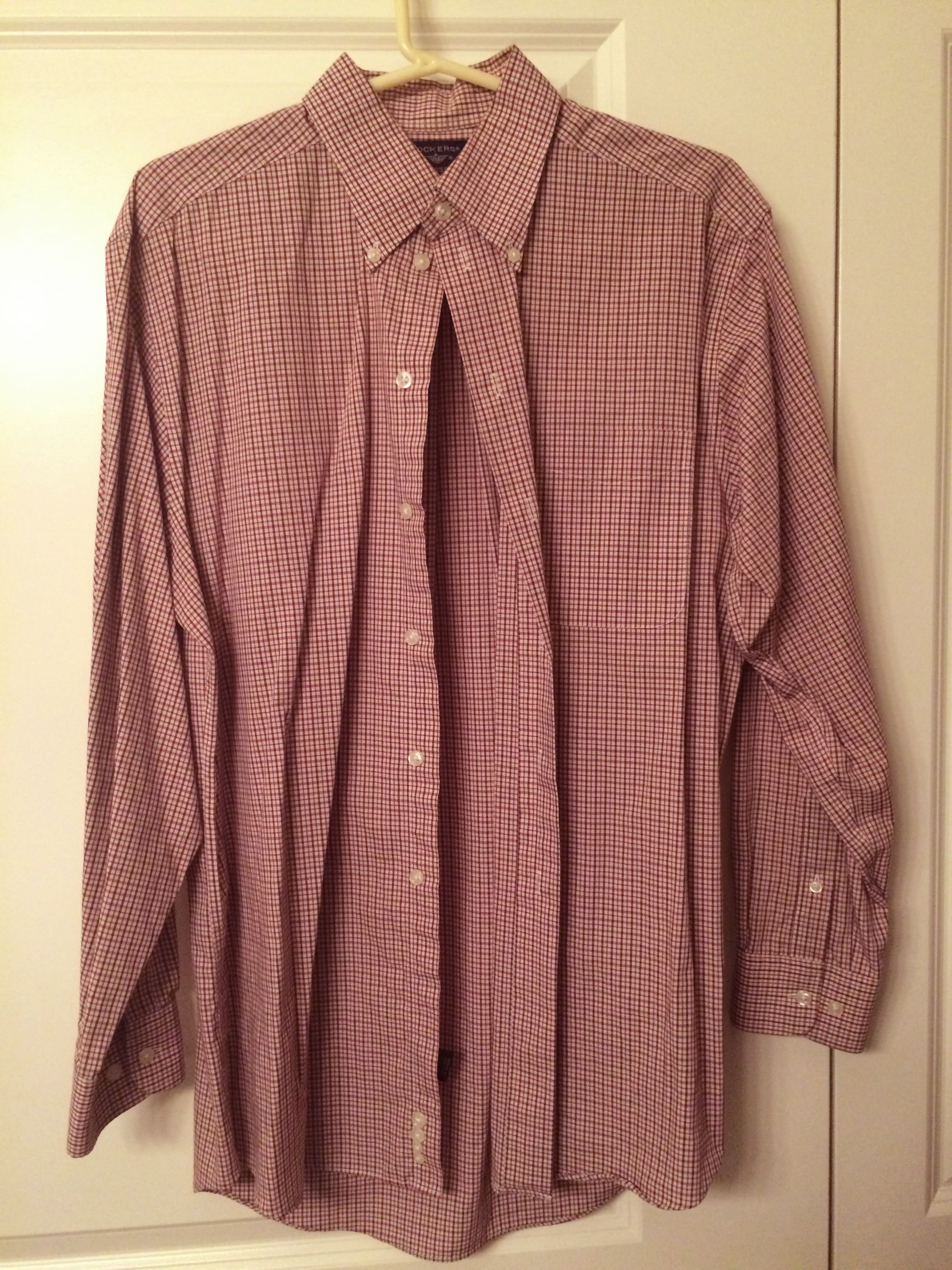 Red/Navy Plaid OCBD