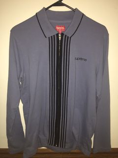 Supreme Vertical Zip Up L S Polo | Grailed