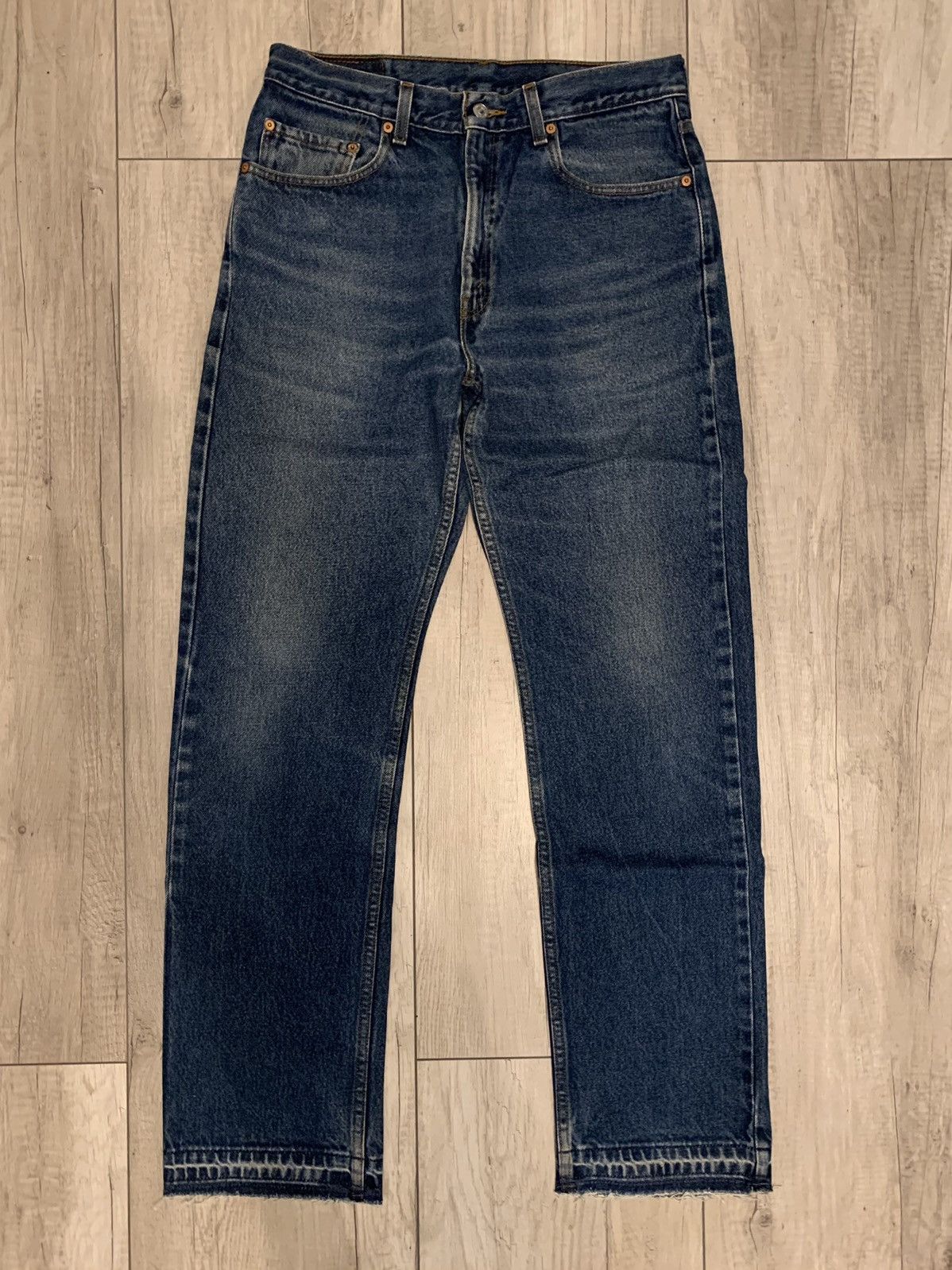 Levi's × Levi's Vintage Clothing × Vintage Vintage Levi’s 505 Blue Released Hem Distressed 501 Size US 32 / EU 48 - 1 Thumbnail