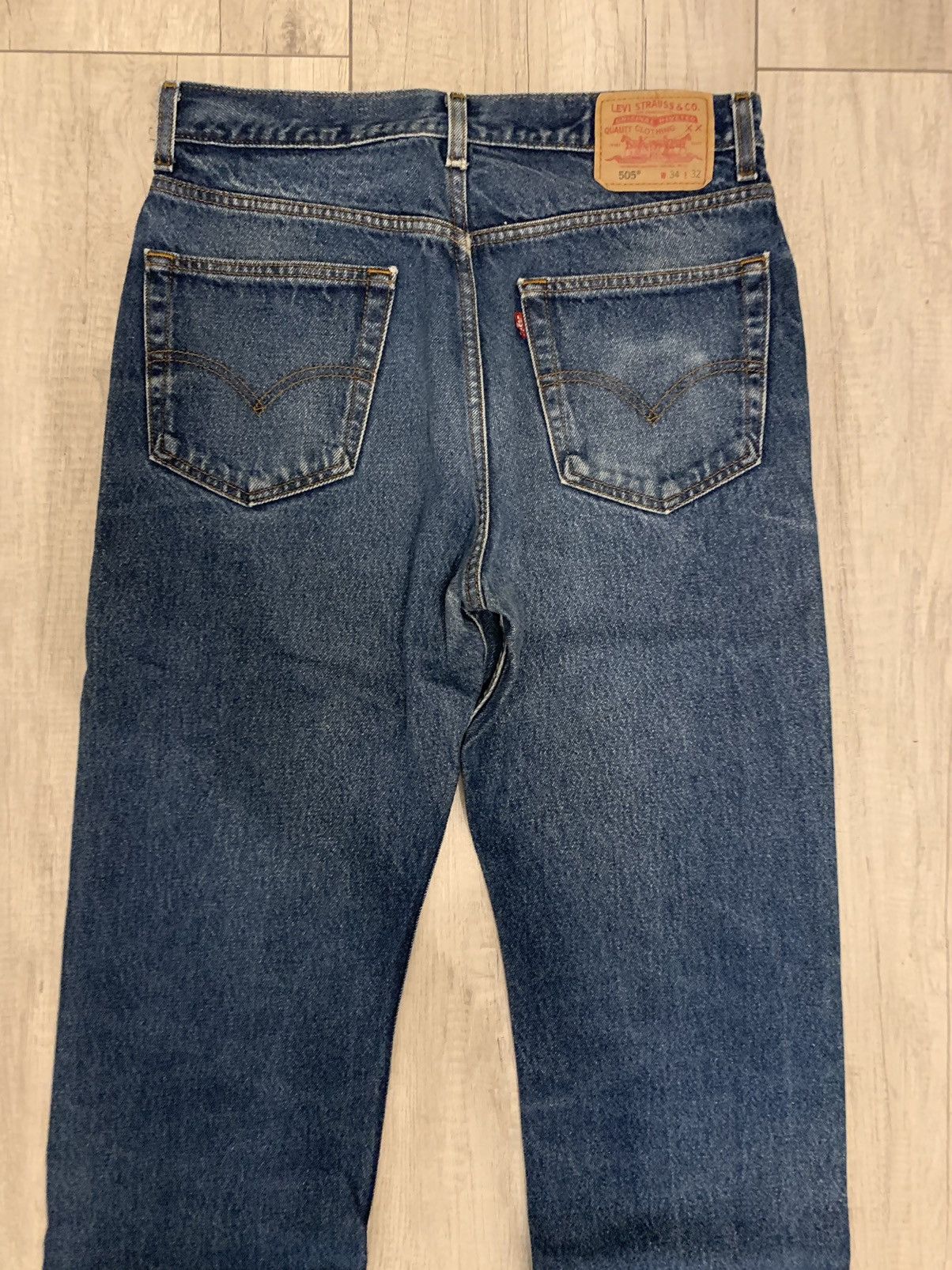 Levi's × Levi's Vintage Clothing × Vintage Vintage Levi’s 505 Blue Released Hem Distressed 501 Size US 32 / EU 48 - 6 Thumbnail