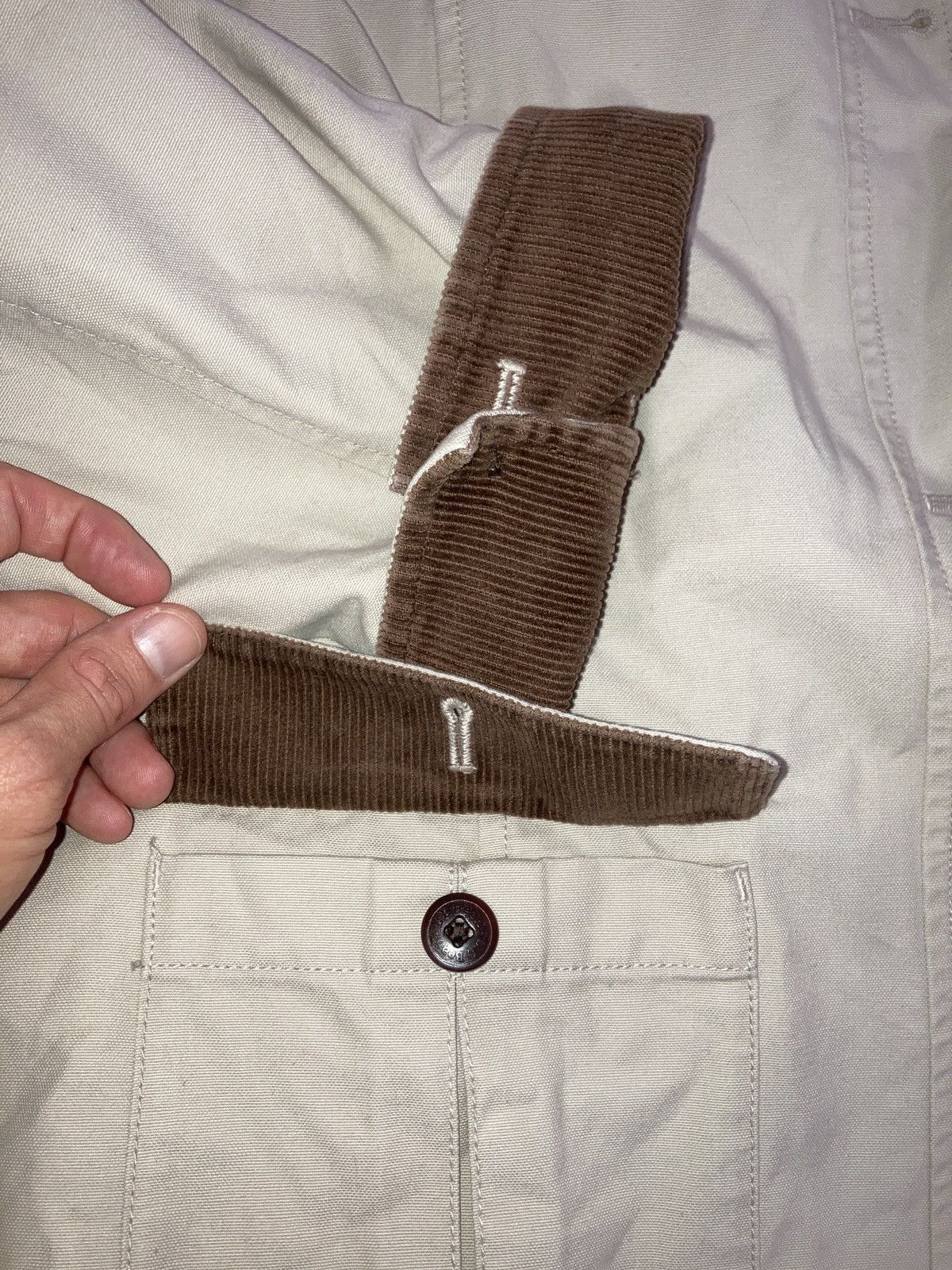 L.L. Bean VTG LL Bean Beige Trench Coat w/ Brown Corduroy Accents Size US M / EU 48-50 / 2 - 3 Thumbnail