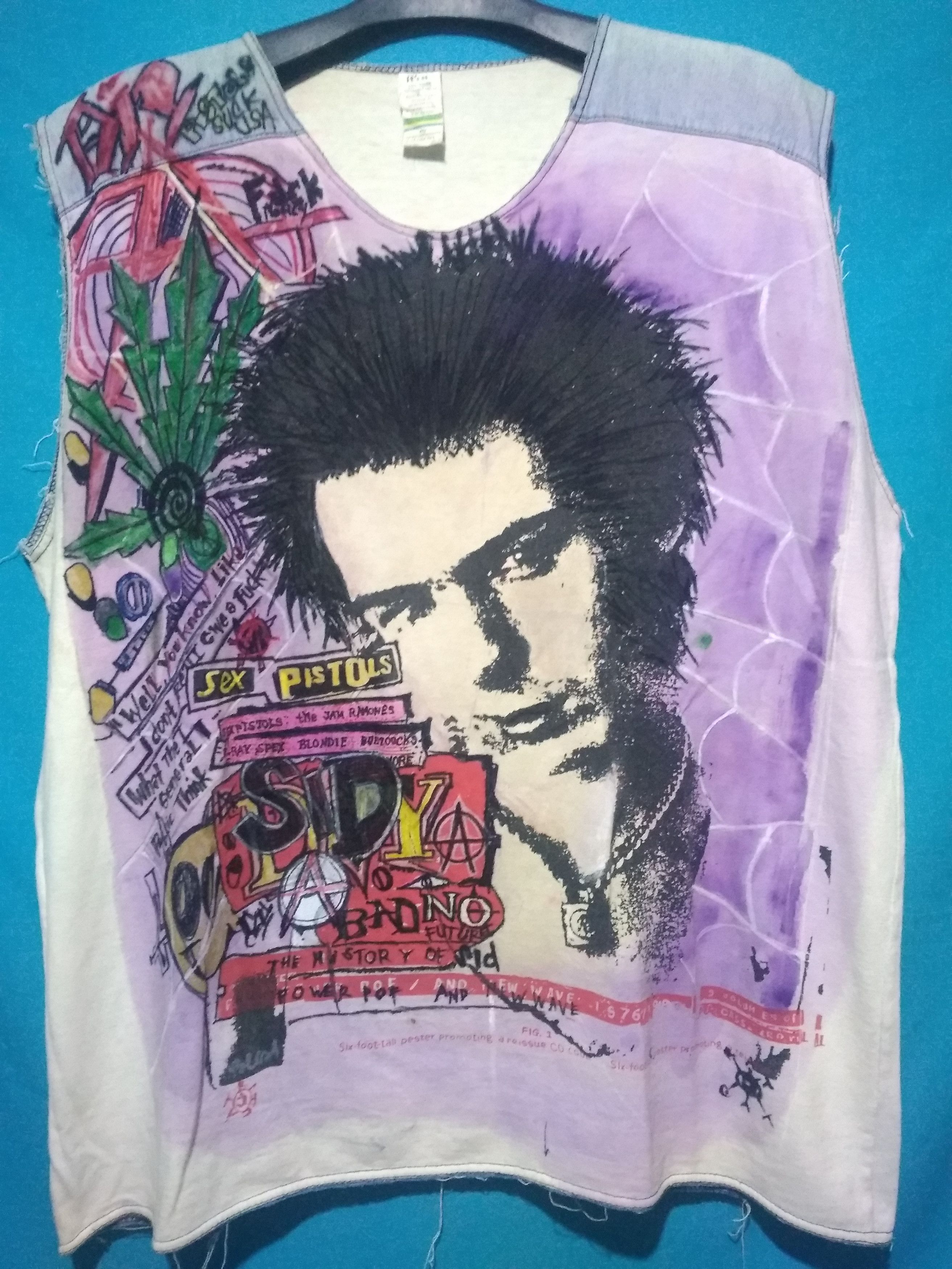 Vintage Vintage Sid Vicious Sex Pistols Bootleg Cropped Tee Punk Grailed