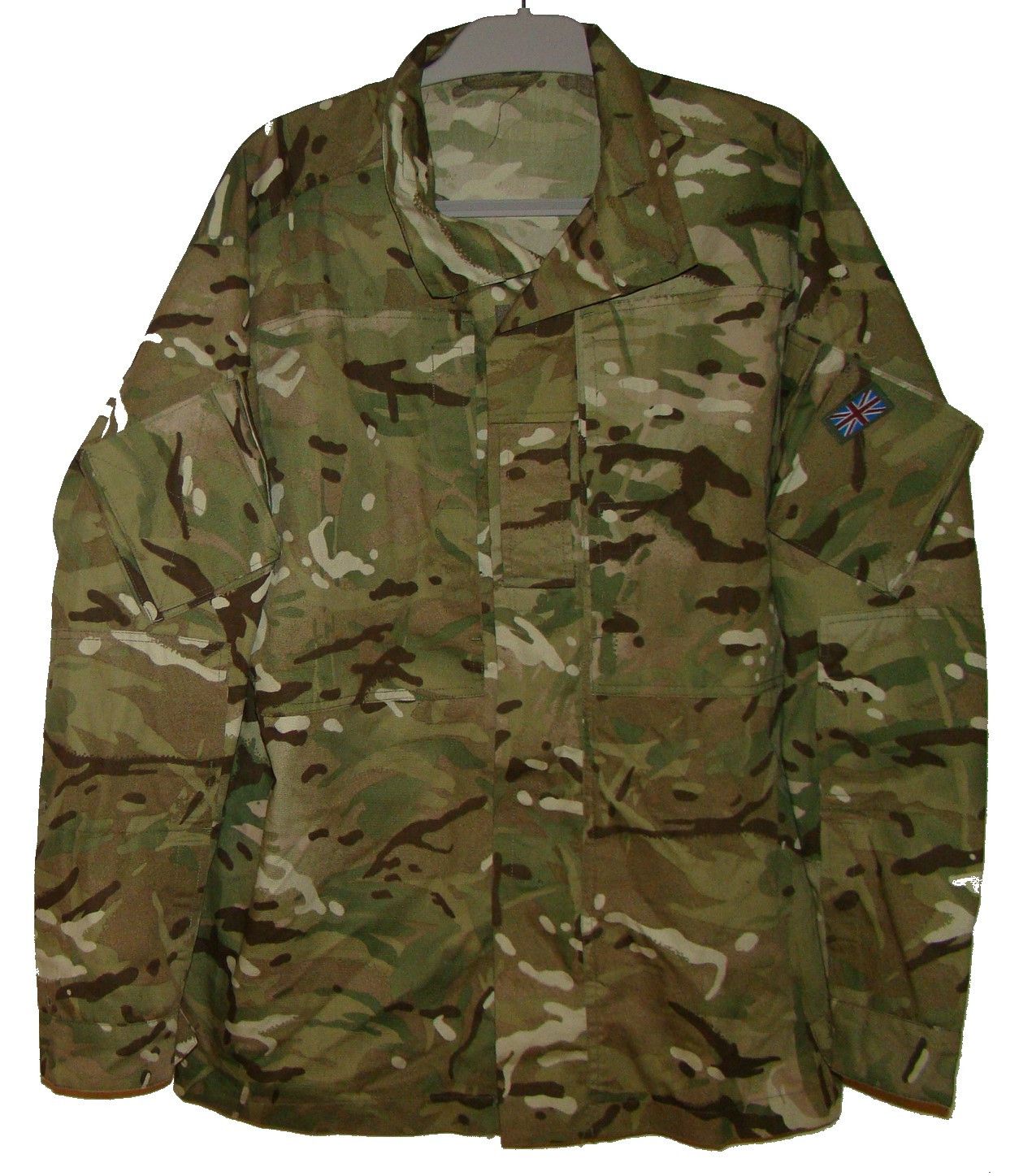 Military Shirt Jacket Camo Jacquard