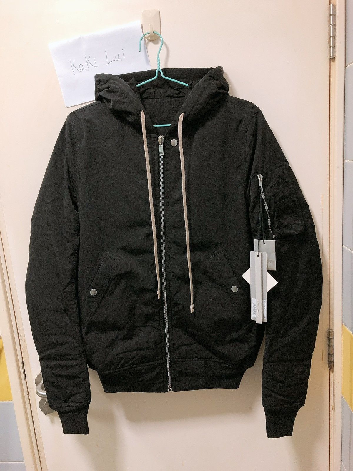 Rick Owens RICK OWENS Flight hooded bomber jacket | Grailed