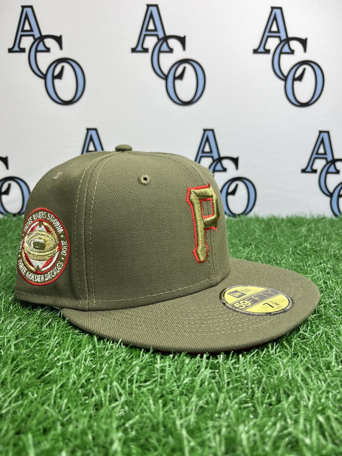New Era Pirates three rivers stadium patch red brim fitted 7 1/8 | Grailed