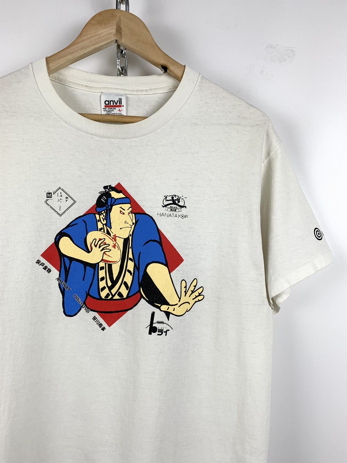 Japanese Brand Vintage Utamaro Art Japanese Samurai NFL Made in USA T-Shirt Size US M / EU 48-50 / 2 - 4 Thumbnail