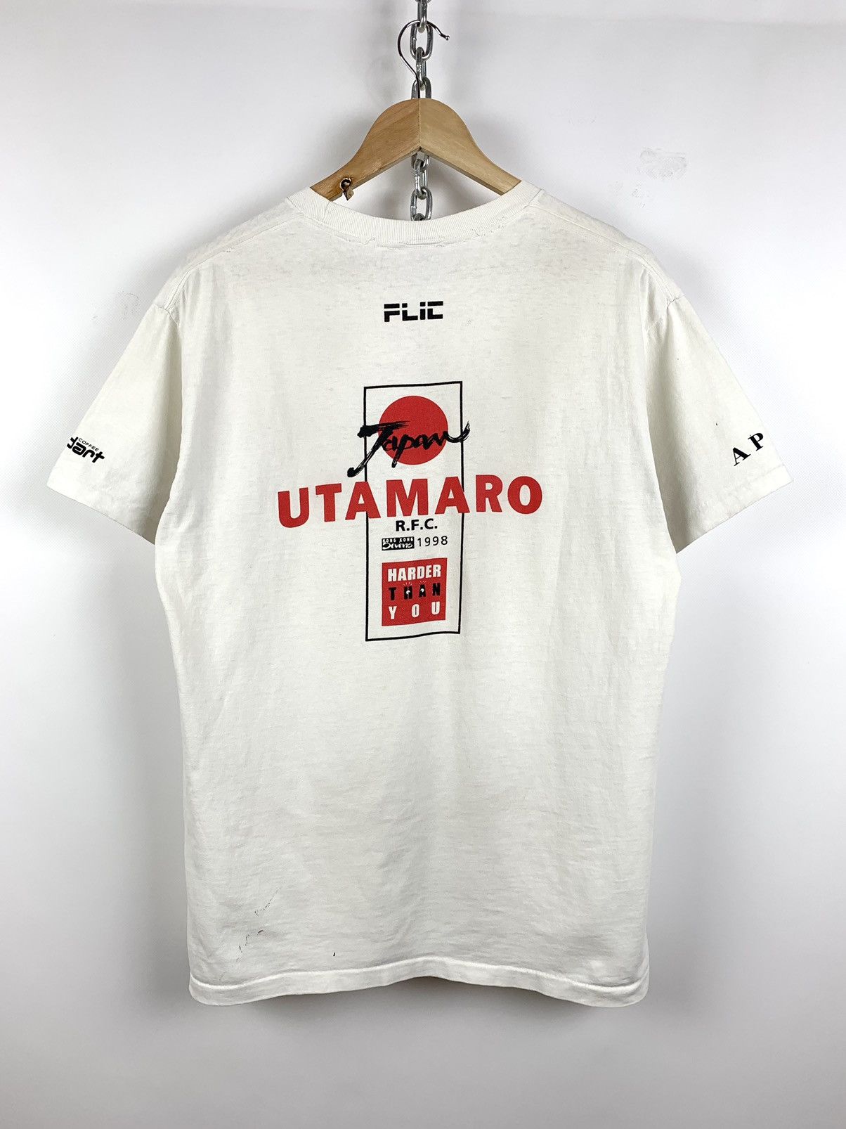 Japanese Brand Vintage Utamaro Art Japanese Samurai NFL Made in USA T-Shirt Size US M / EU 48-50 / 2 - 2 Thumbnail