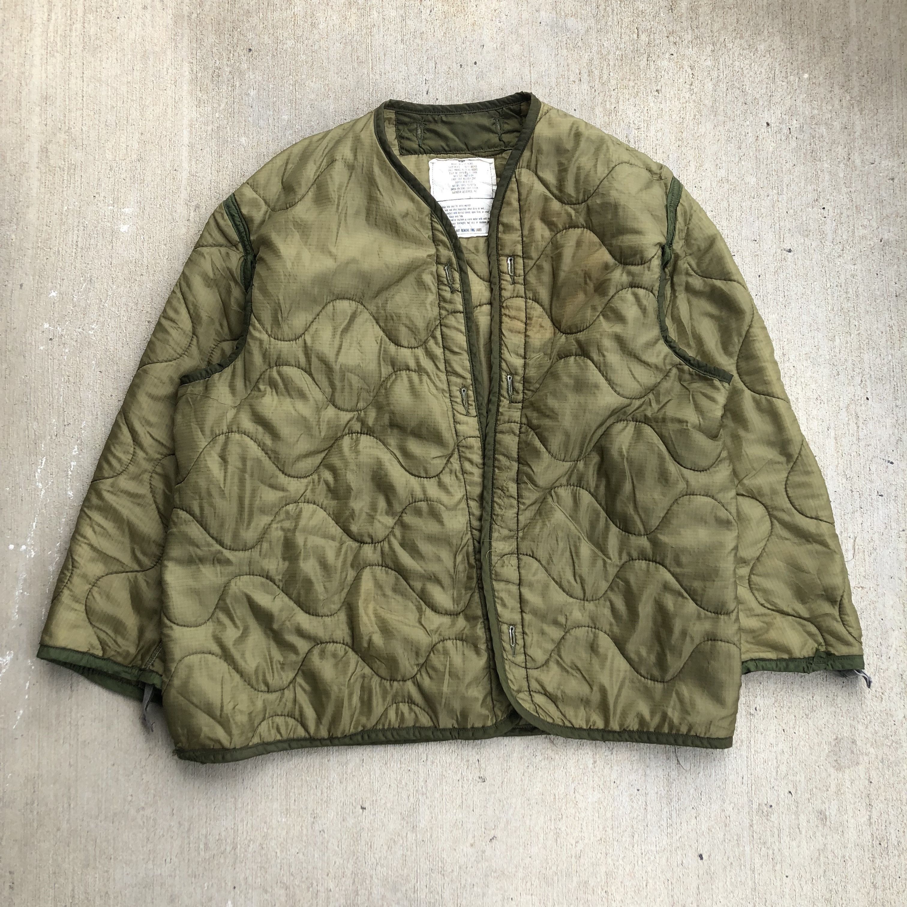 Vintage Army Liner Jacket Grailed