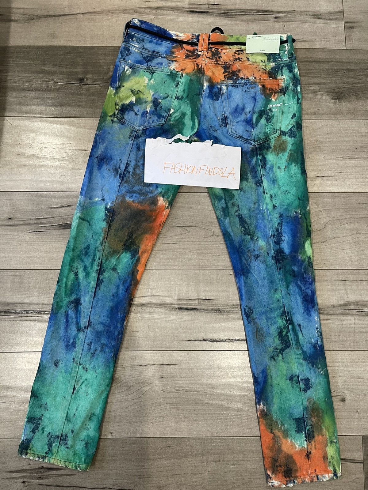 Off-White Off White Tie Dye Jeans Size US 32 / EU 48 - 1 Thumbnail