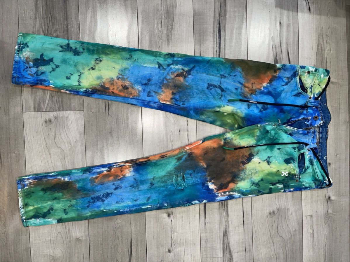 Off-White Off White Tie Dye Jeans Size US 32 / EU 48 - 2 Thumbnail